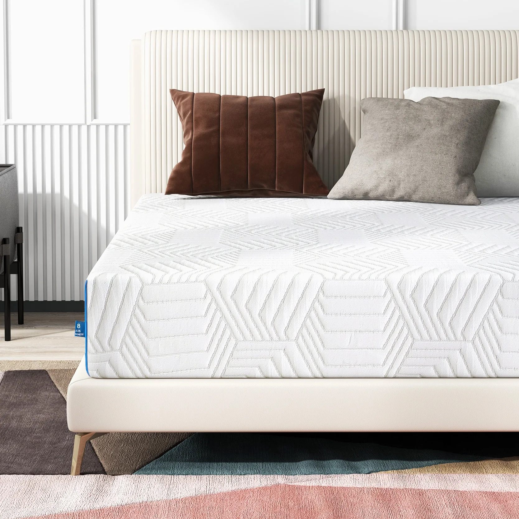 Memory Foam Mattress 12 Inch Twin Size, Medium Firm Cool Gel Foam Mattress with Breathable Soft Fabric Cover, CertiPUR-US Certified Mattress Bed in A Box