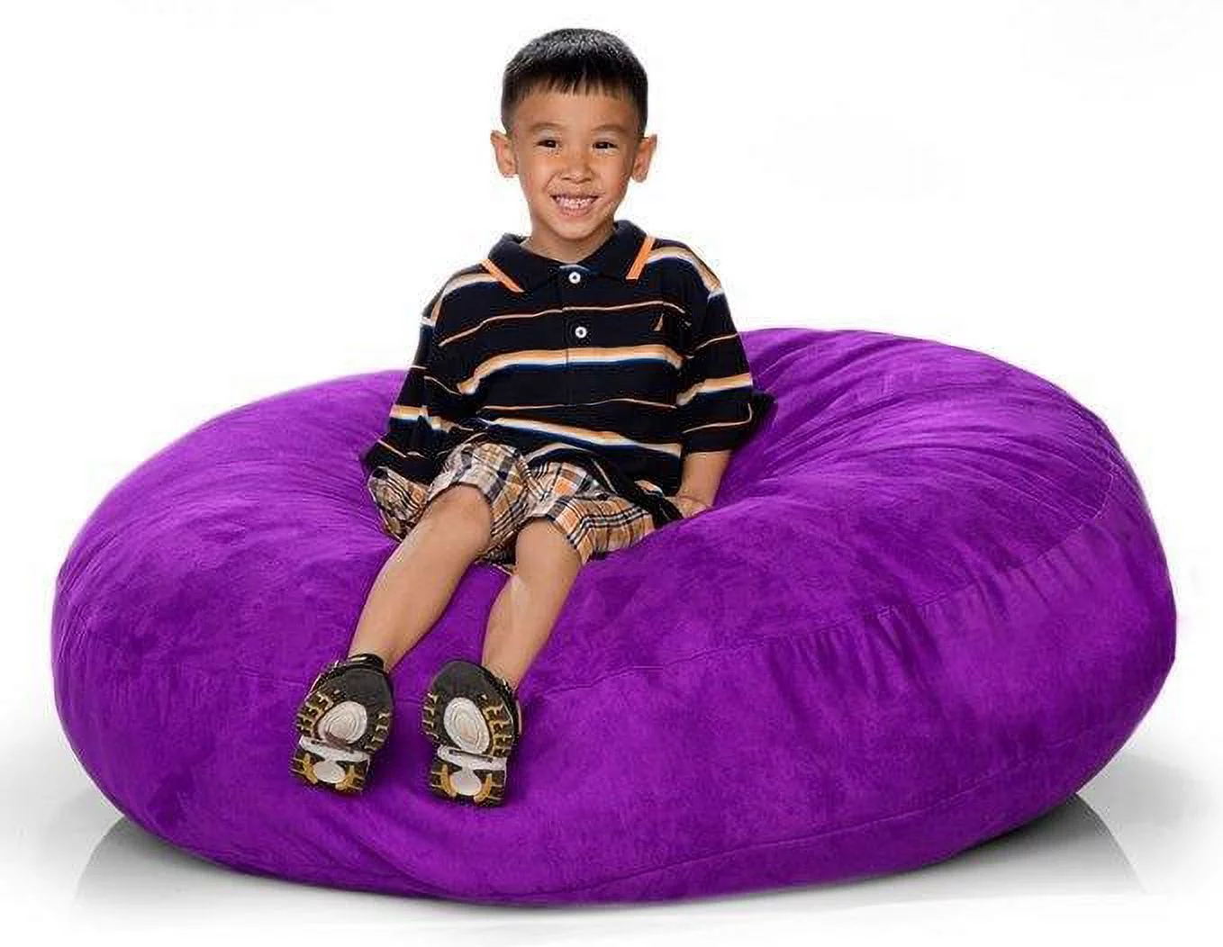 Jaxx 4 ft Cocoon Kids Bean Bag Chair and Crash Pad Purple