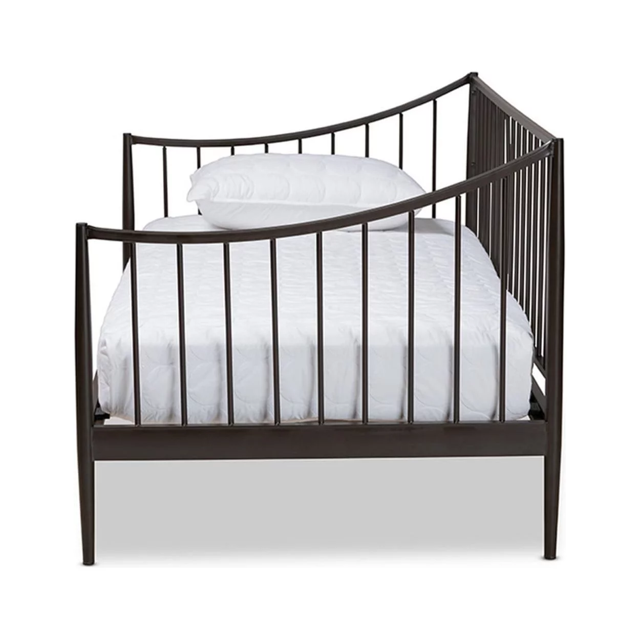 Rupert Vintage Industrial Black Metal Daybed