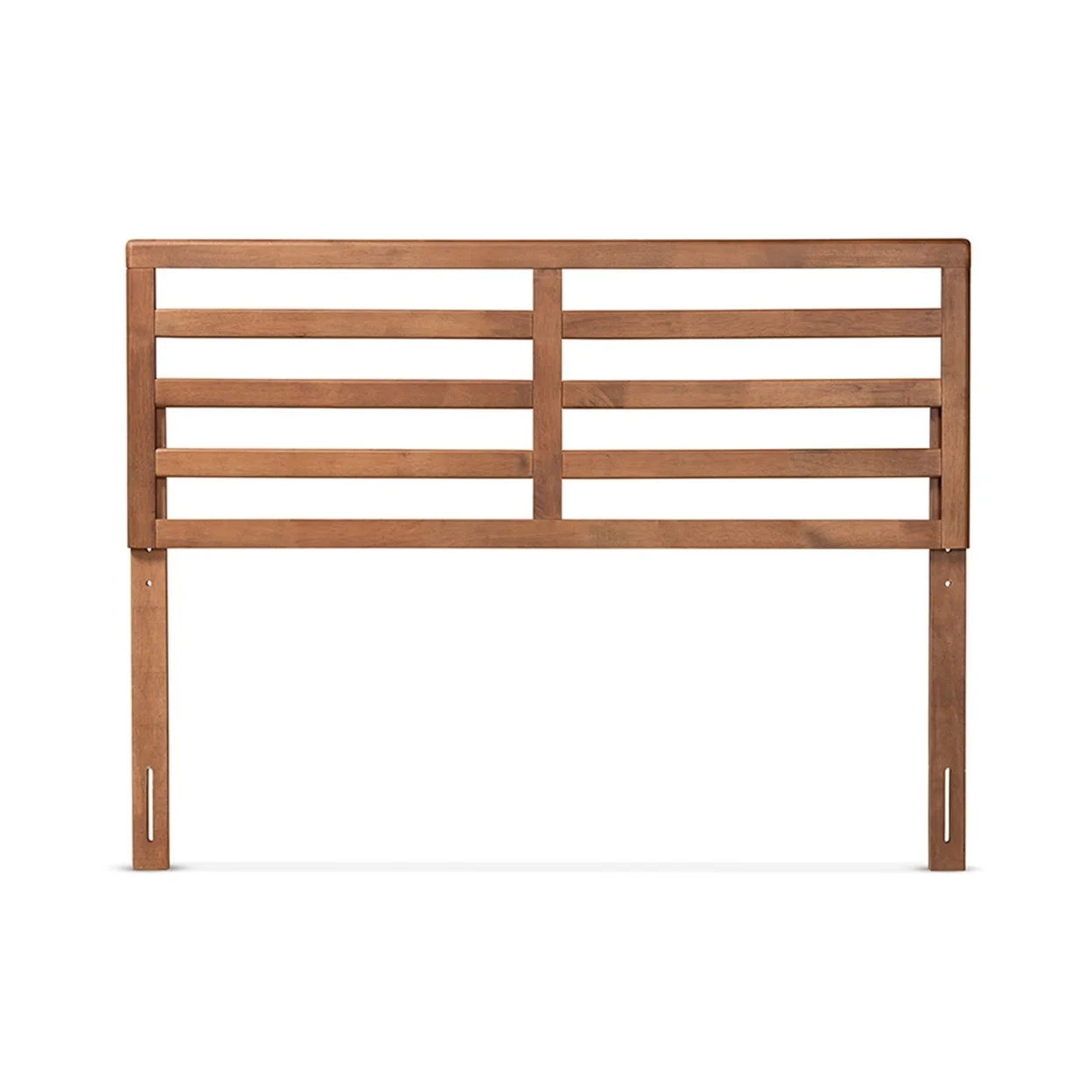 Baxton Studio Akemi Modern and Contemporary Ash Walnut Finished Wood Full Size Headboard