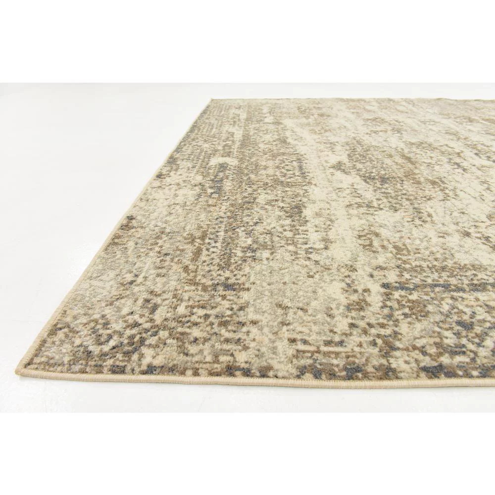 Unique Loom Sand Dune Tuareg Rug Cream/Beige 8' x 10' Rectangle Abstract Farmhouse Perfect For Living Room Bed Room Dining Room Office
