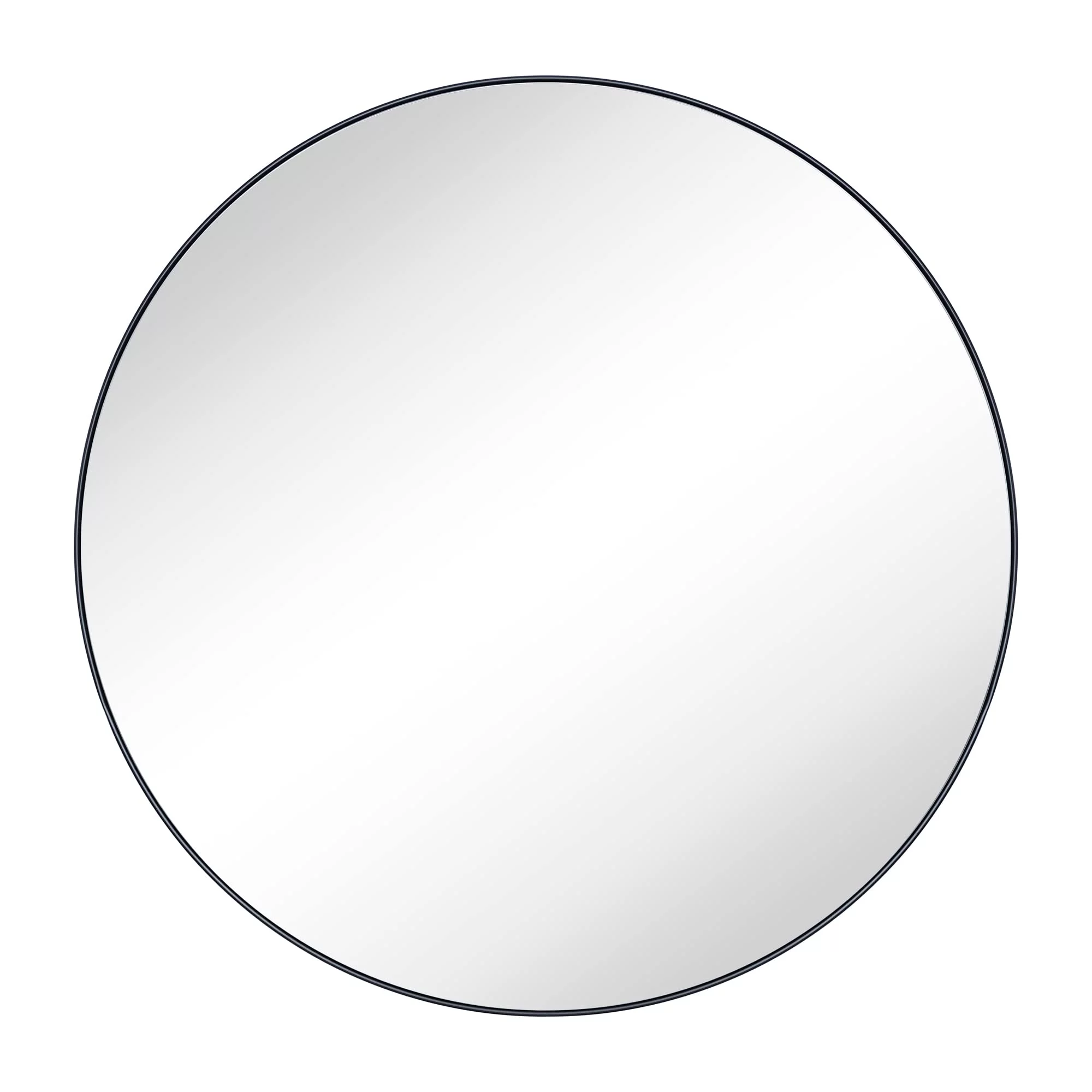 TEHOME 30 x 30'' Black Round Mirror Circle Wall Mirror Circular Round Mirror