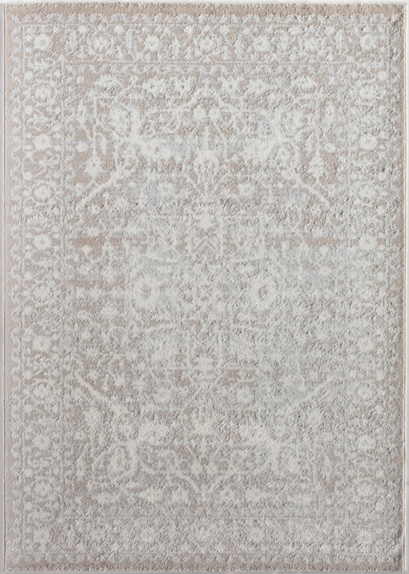 Rugs America Lennox LX20A Vanilla Oriental Transitional Cream Area Rug, 5'3