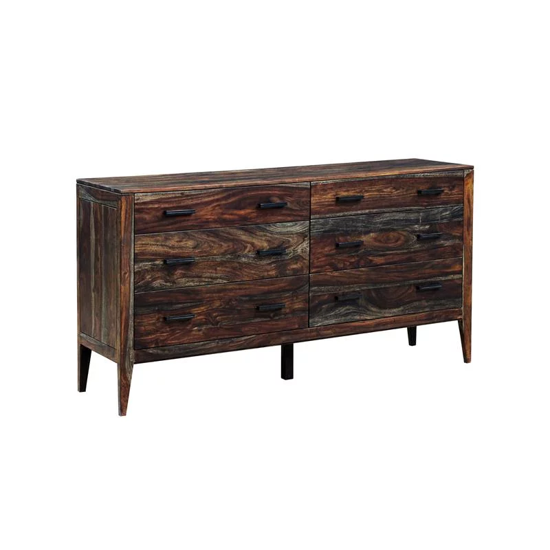 Porter Designs Fall River Solid Sheesham Wood Dresser - Brown