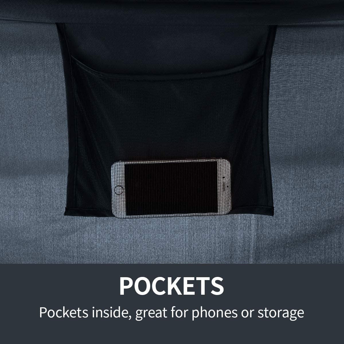 Alvantor Bed Canopy Tents Dream Privacy Space Queen Size Indoor Pop Up Breathable Grey