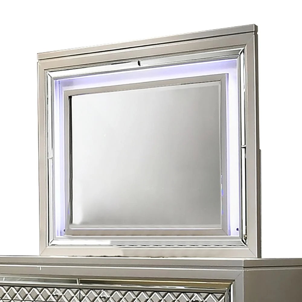 Dresser and Mirror Set: Dresser with 6 Big Drawers and 2 Jewelry Drawers