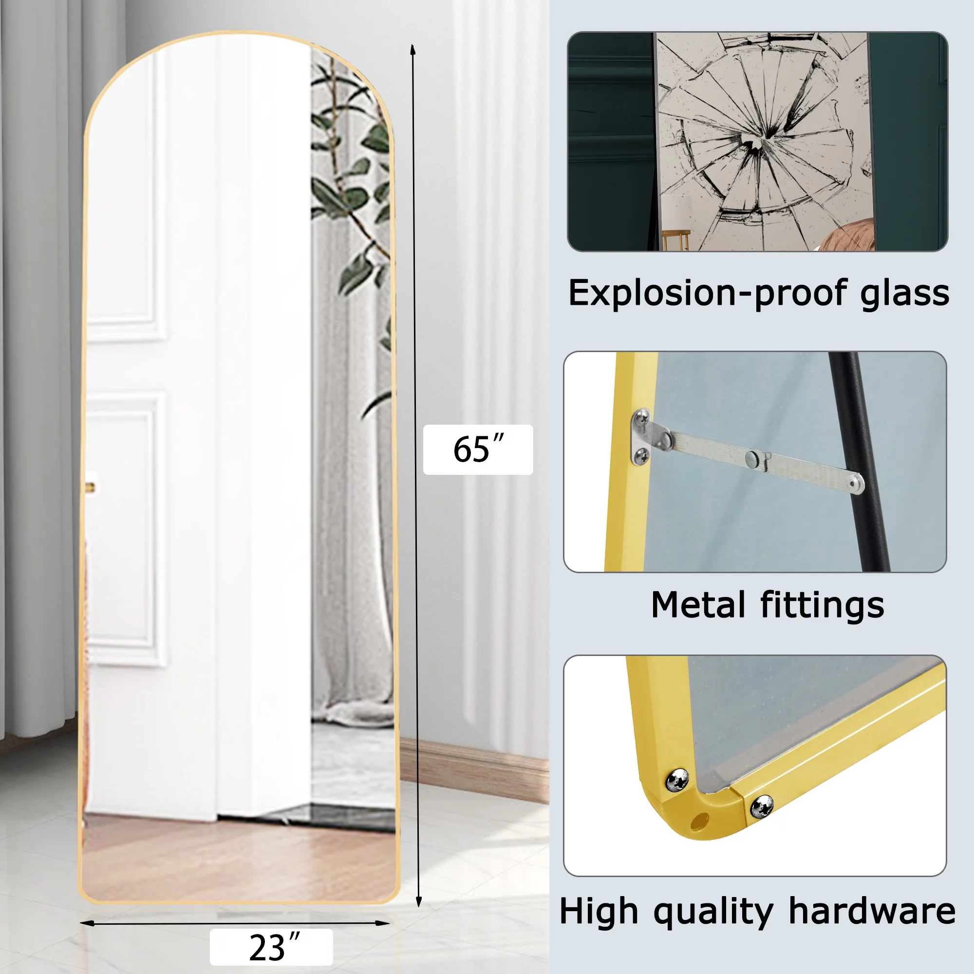 Sudica Arched Full Length Mirror 65