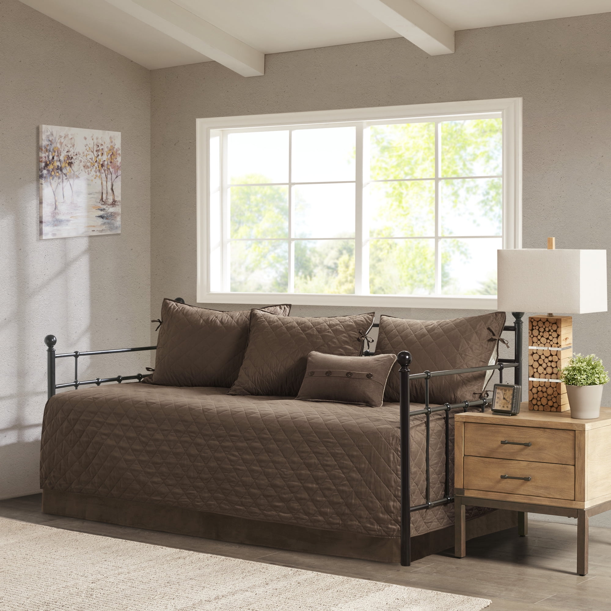 Madison Park Daybed Boone 6-Piece Reversible Daybed Cover Set, Brown
