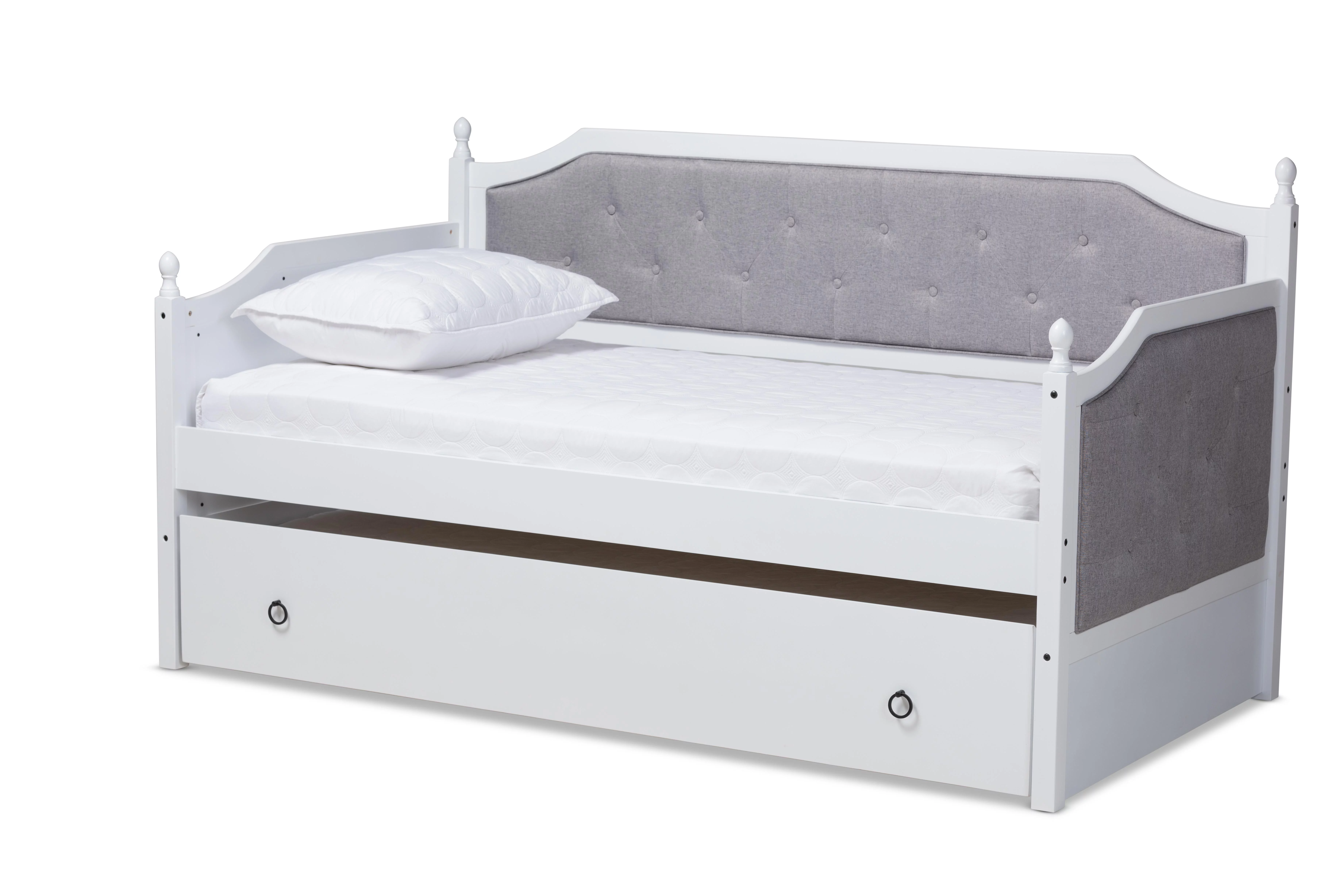 Baxton Studio Mara Twin Daybed with Trundle