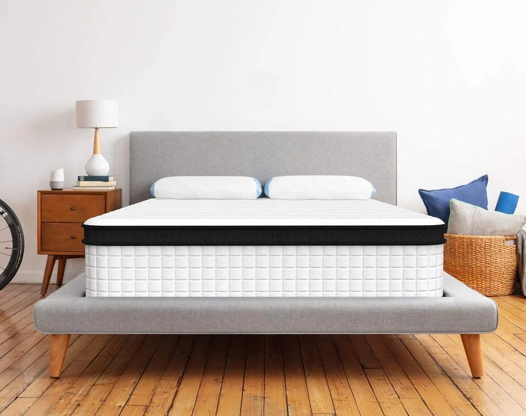 MUSSER 10 Inch Hybrid Mattress of Comfort Foam And Durable Springs Mattress Twin