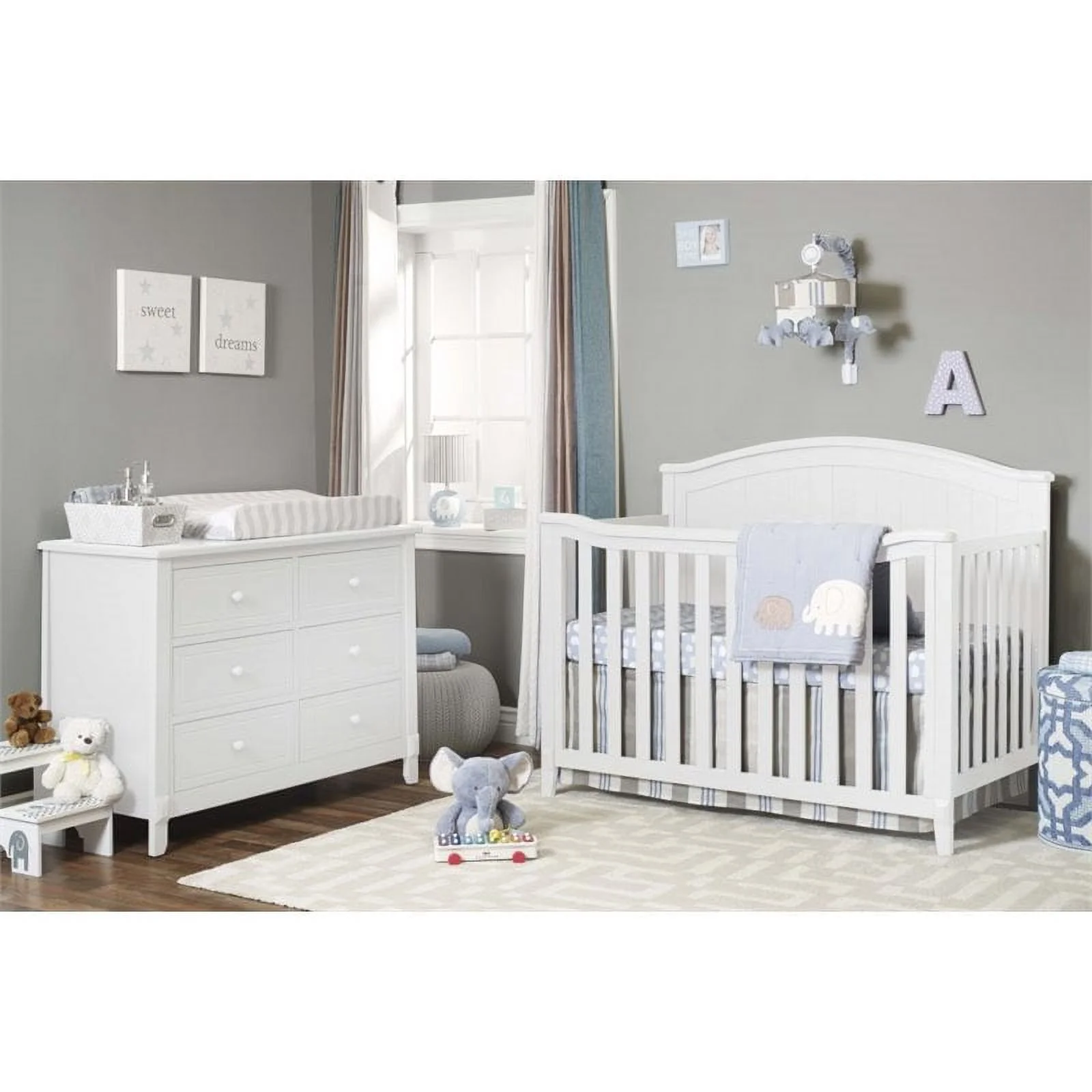 Sorelle Fairview 4-in-1 Crib in White