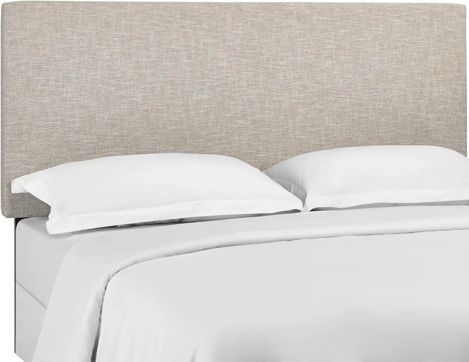 Taylor Full/Queen Headboard - Sophisticated Upholstered Linen Fabric - Adjustable Height - Sturdy Wood Legs - Addition To Any Bedroom