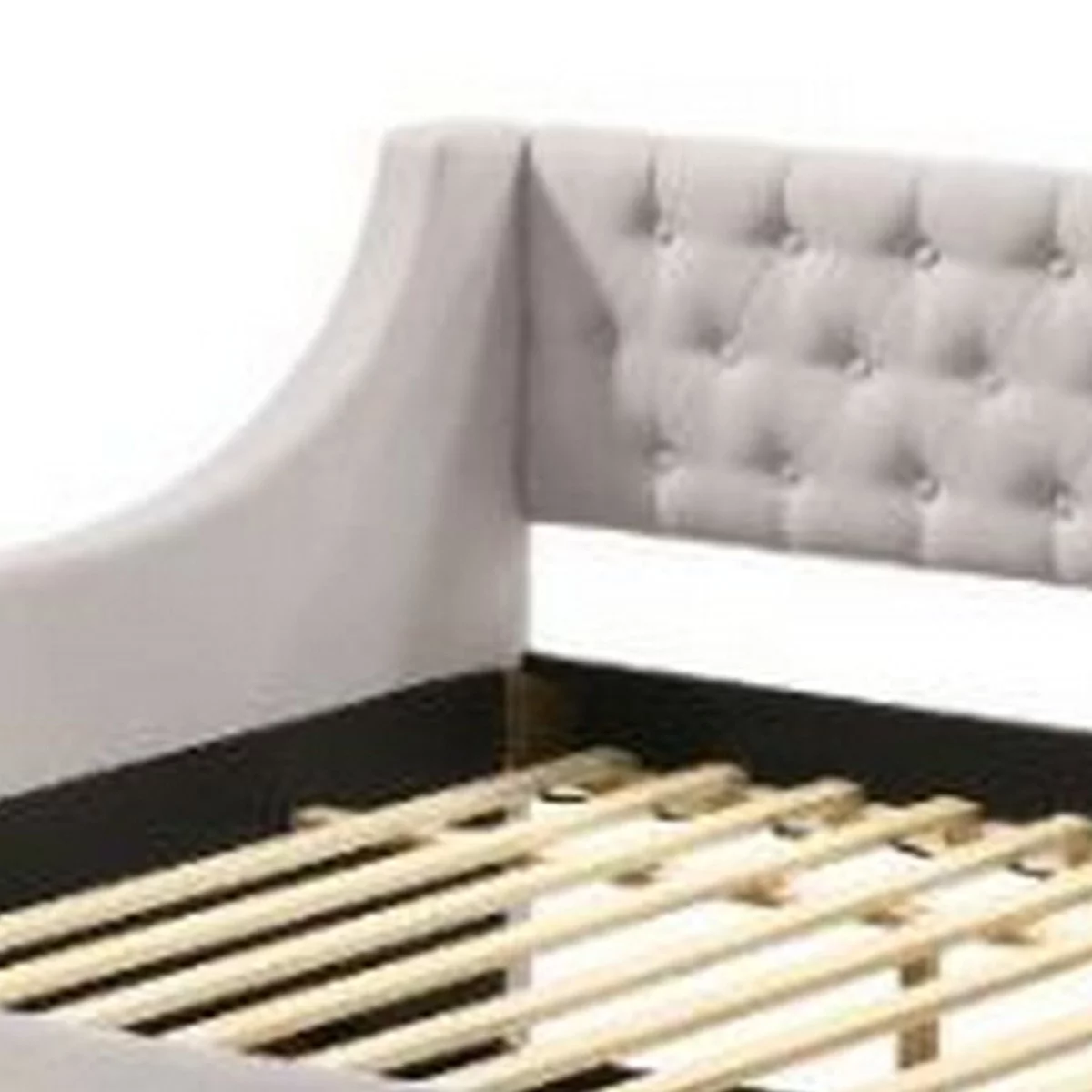 Full Daybed with Sloped Track Arms and Trundle, Gray