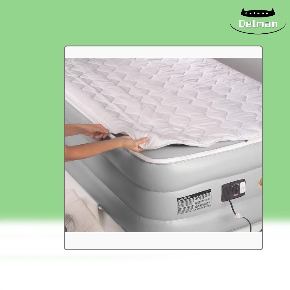 Double-High Airbed with Quilted Top, Queen