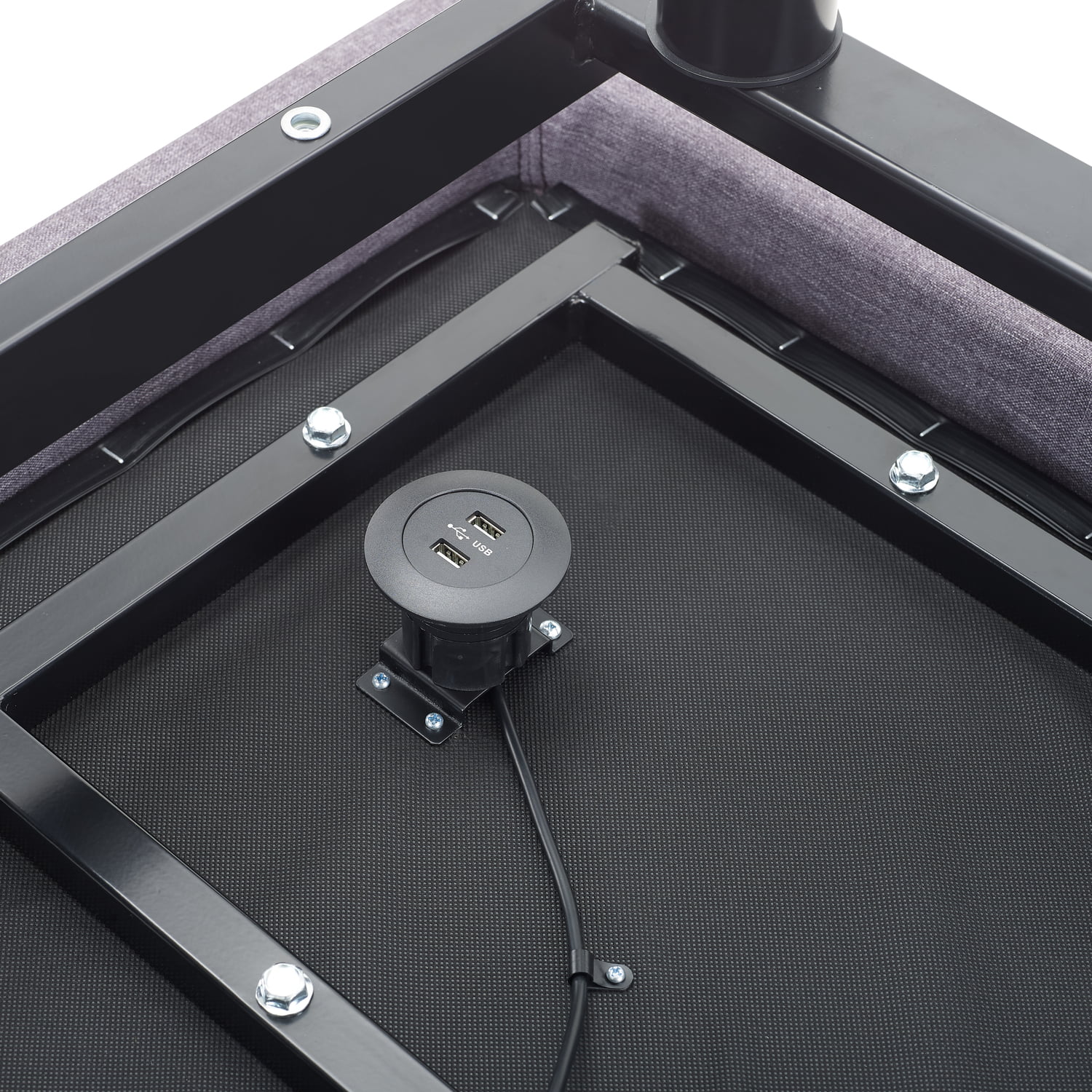 IdealBase Adjustable Bed Frame Split King , Massaging Zero Gravity Adjustable Bed Base, Electric Adjustable Beds with 3 Speed Head & Foot Massage, Wireless Remote, 2 USB Ports, 800LBs Capacity Gray