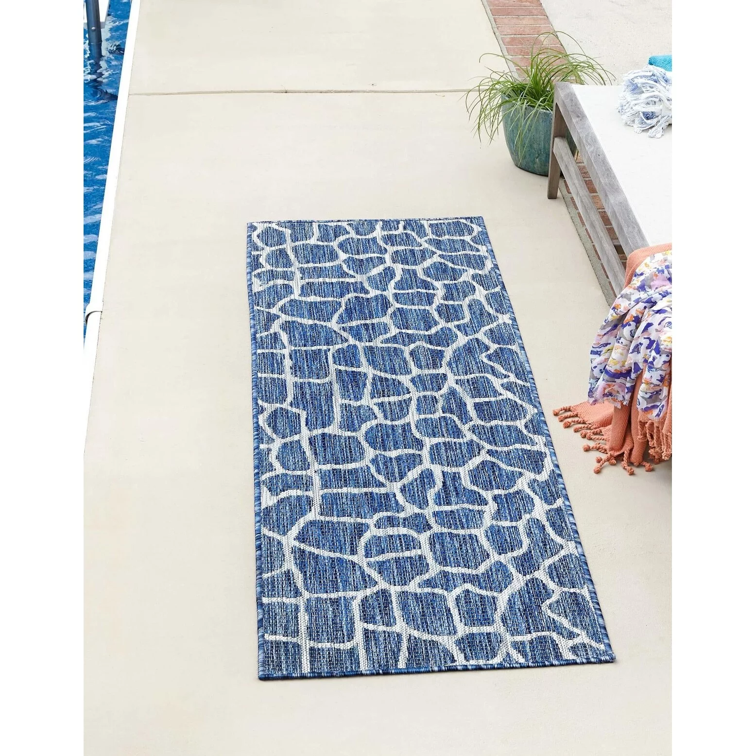 Outdoor Gallery Collection Area Rug Charcoal Gray - 6'x9'