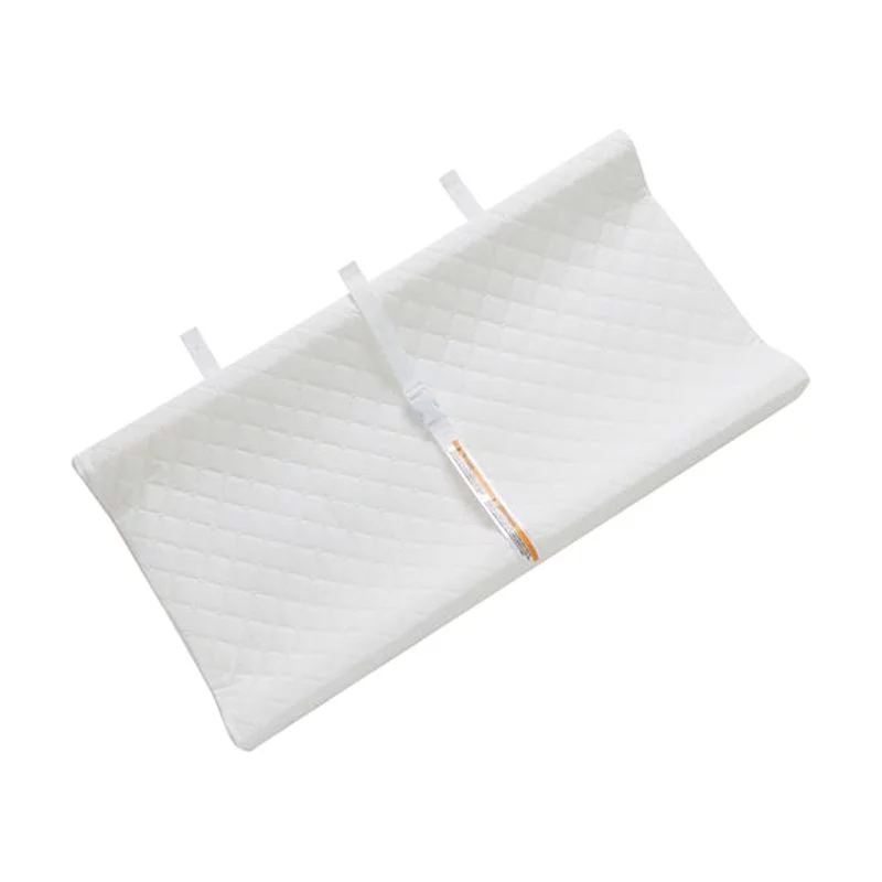 AFG Baby Furniture Leila 2-Drawer Changing Table with Contoured Changing Pad, Pecan