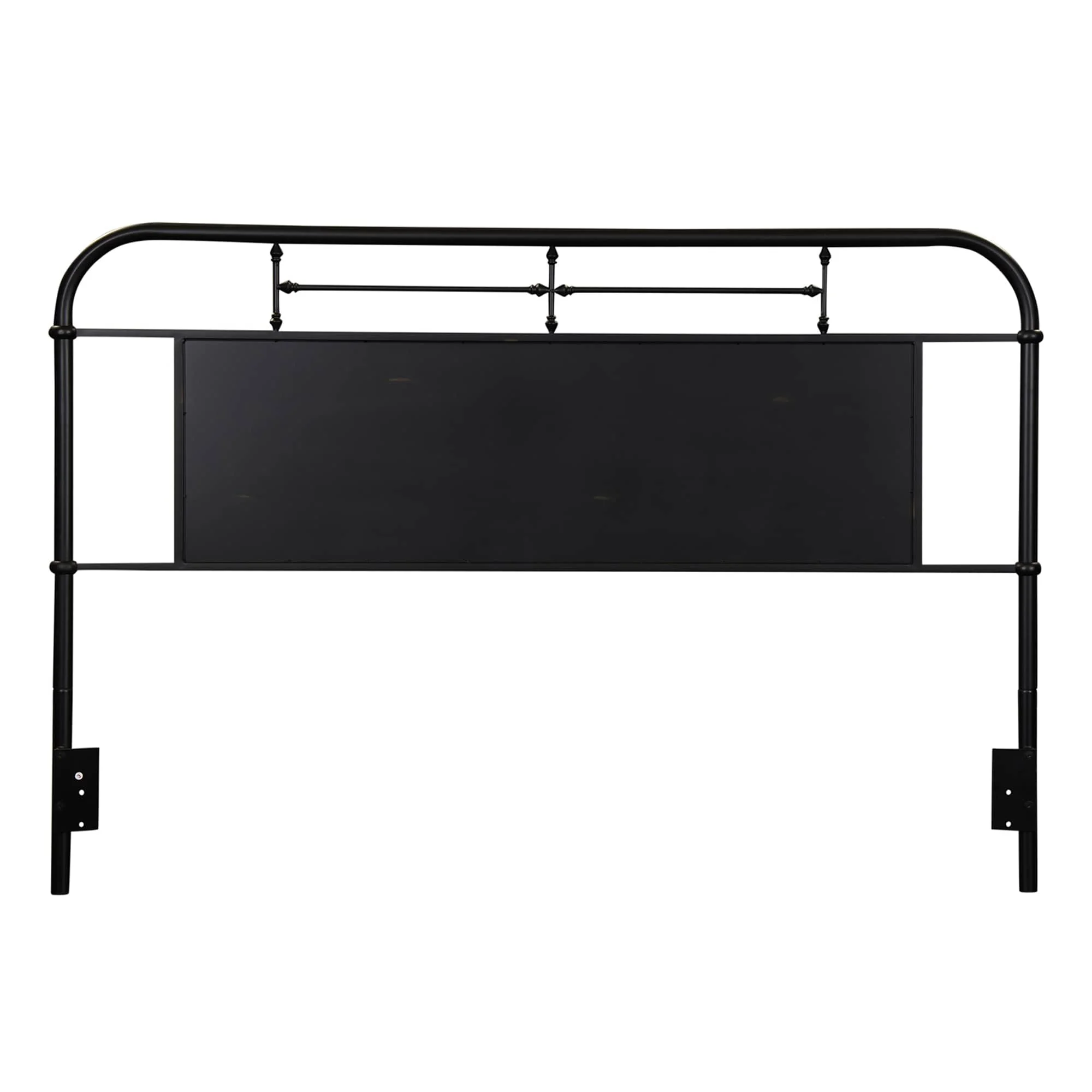 Liberty Vintage Series Metal Distressed King Headboard Black Distressed