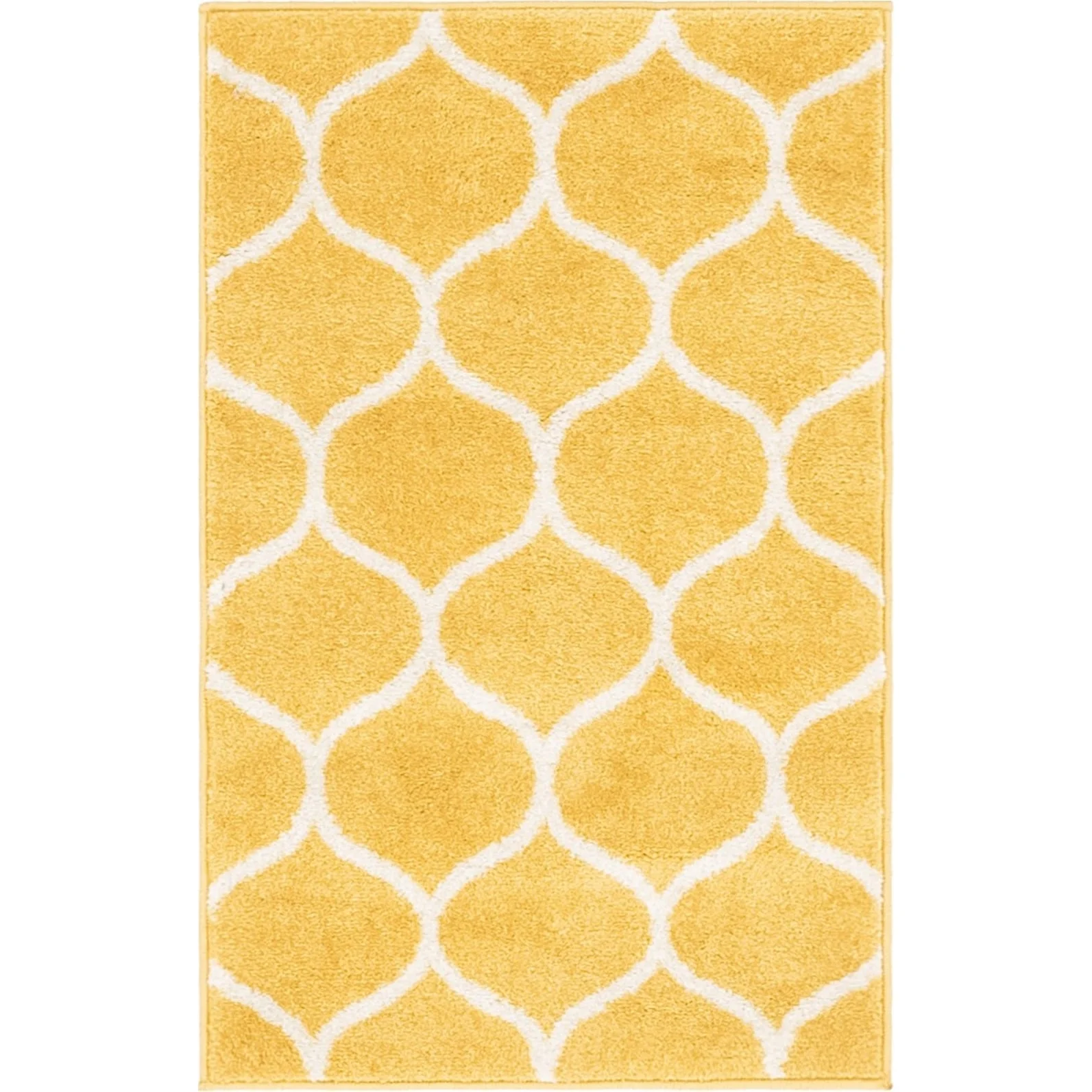 Contemporary Rosilan Collection Area Rug 4'x6' - Yellow