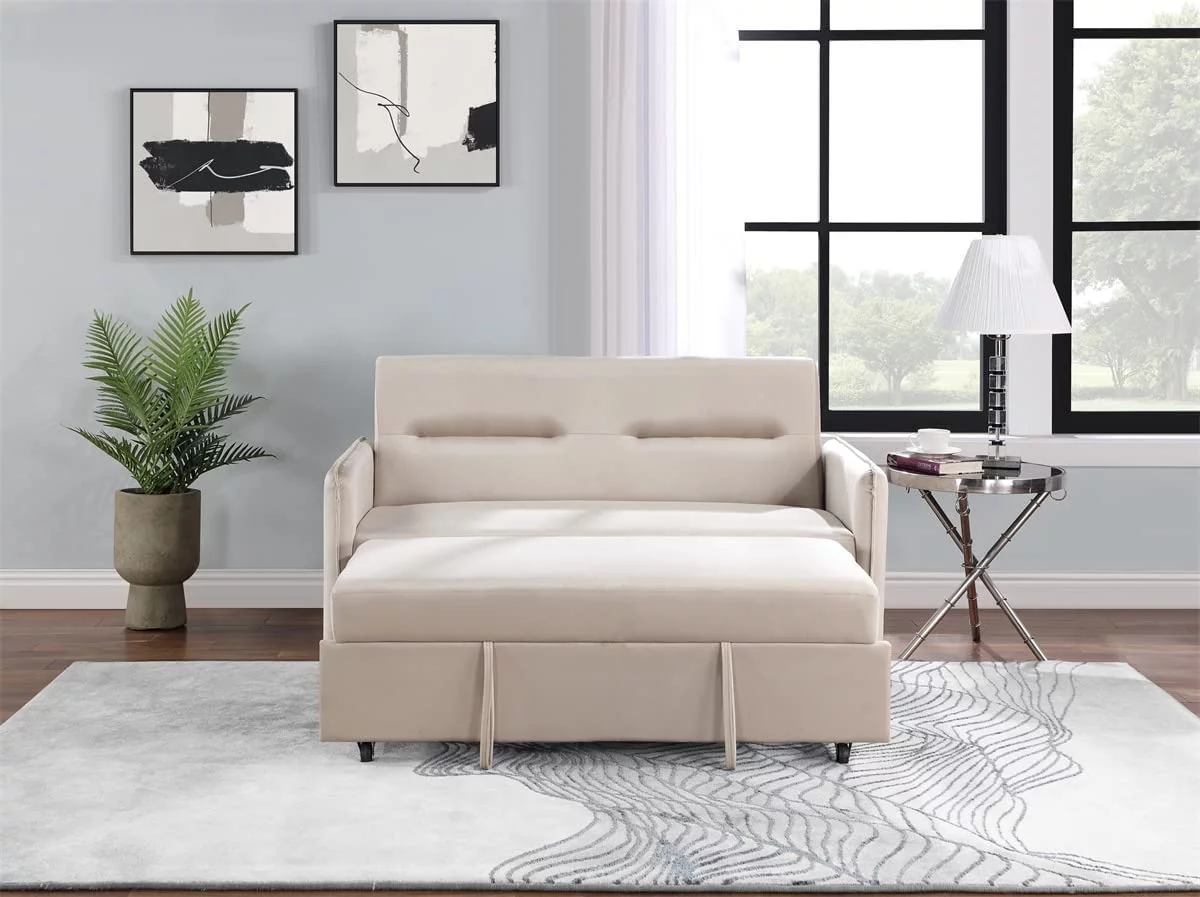 WILLIAMSPACE Sofa Bed -Pull Out Sofa Bed futon -Sleeper couches for Living Room-Suitable for Small Space, RV Sofa Bed, Lounge