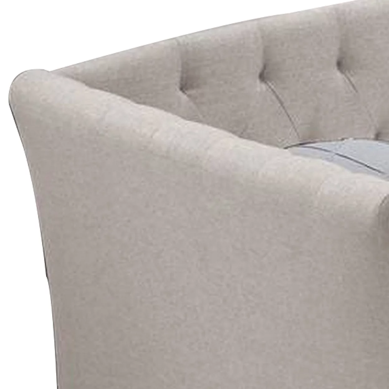 Alma Classic Wood Day Bed with Trundle Button Tufted Rich Brown Burlap- Saltoro Sherpi