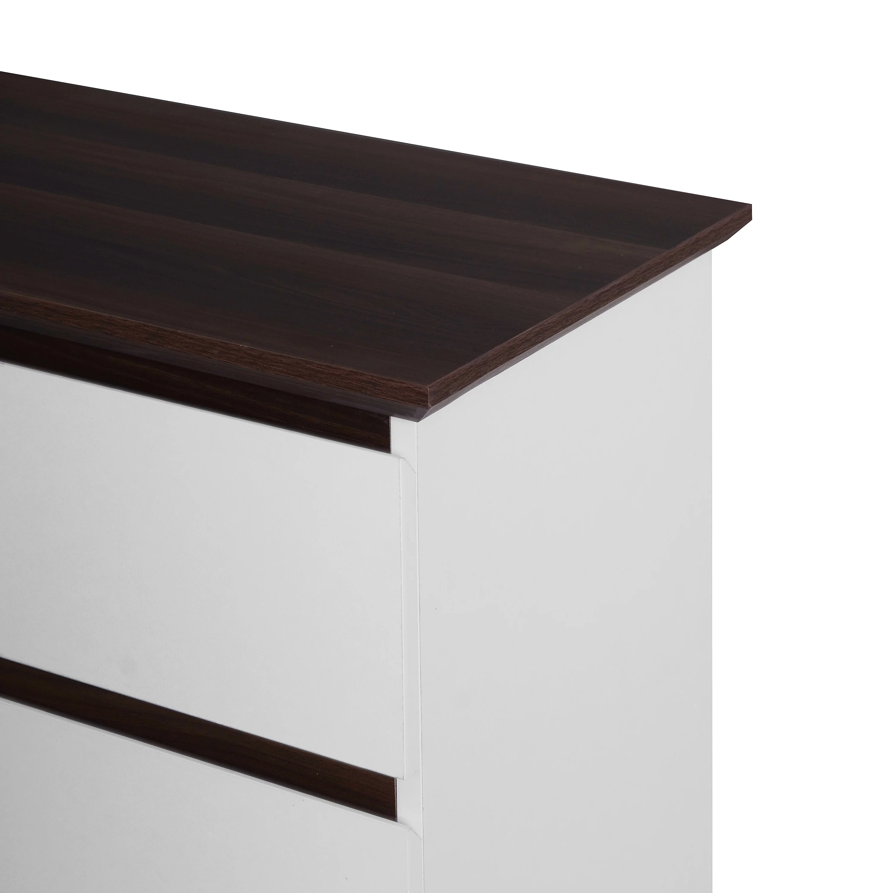 Tall White Dresser for Bedroom, Mid Century Modern 5-Drawer Dresser with Wood Top, Small Dressers for kids Bedroom, Living Room