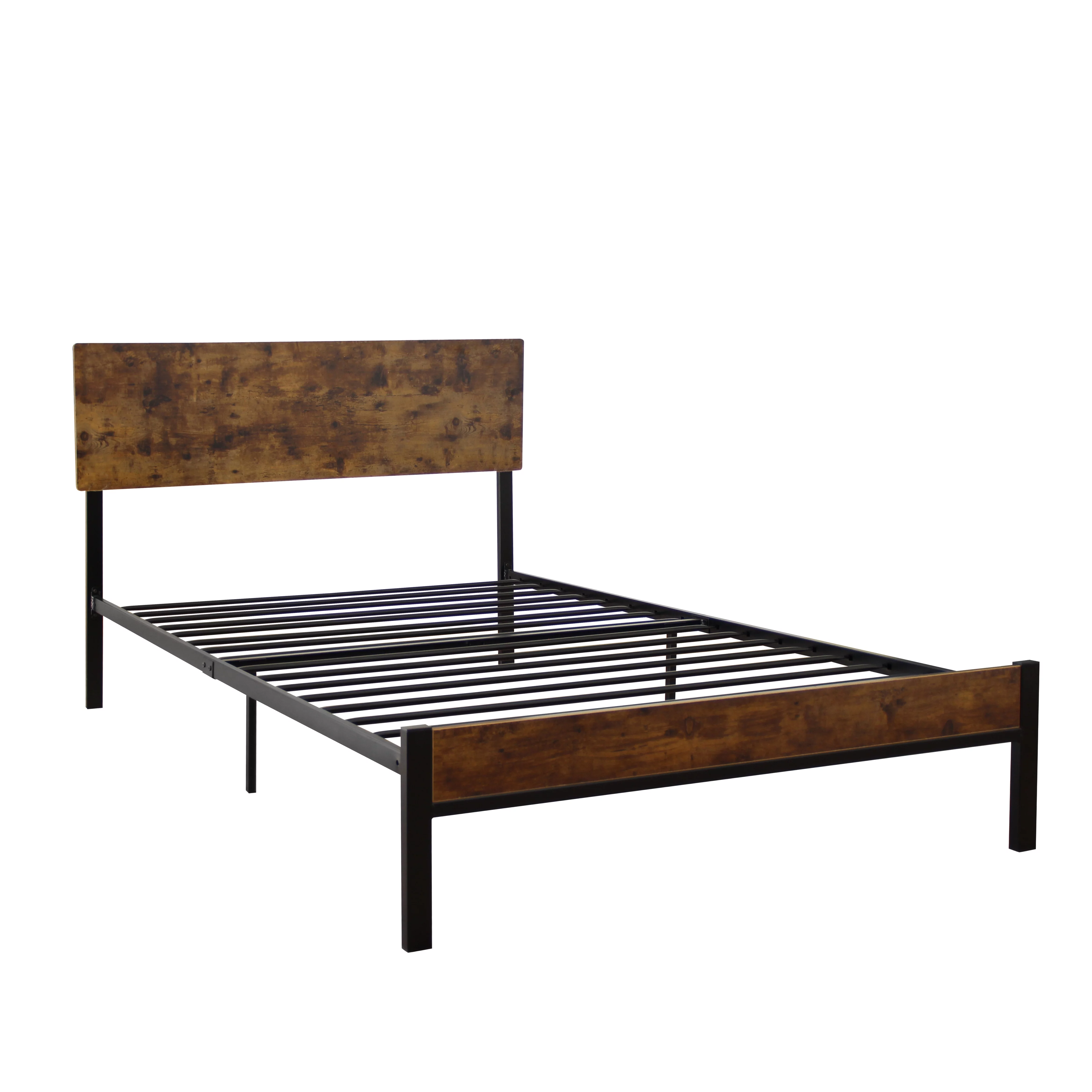 Dcenta Twin Size metal bed Sturdy System Metal Bed Frame ,Modern style and comfort to any bedroom ,black
