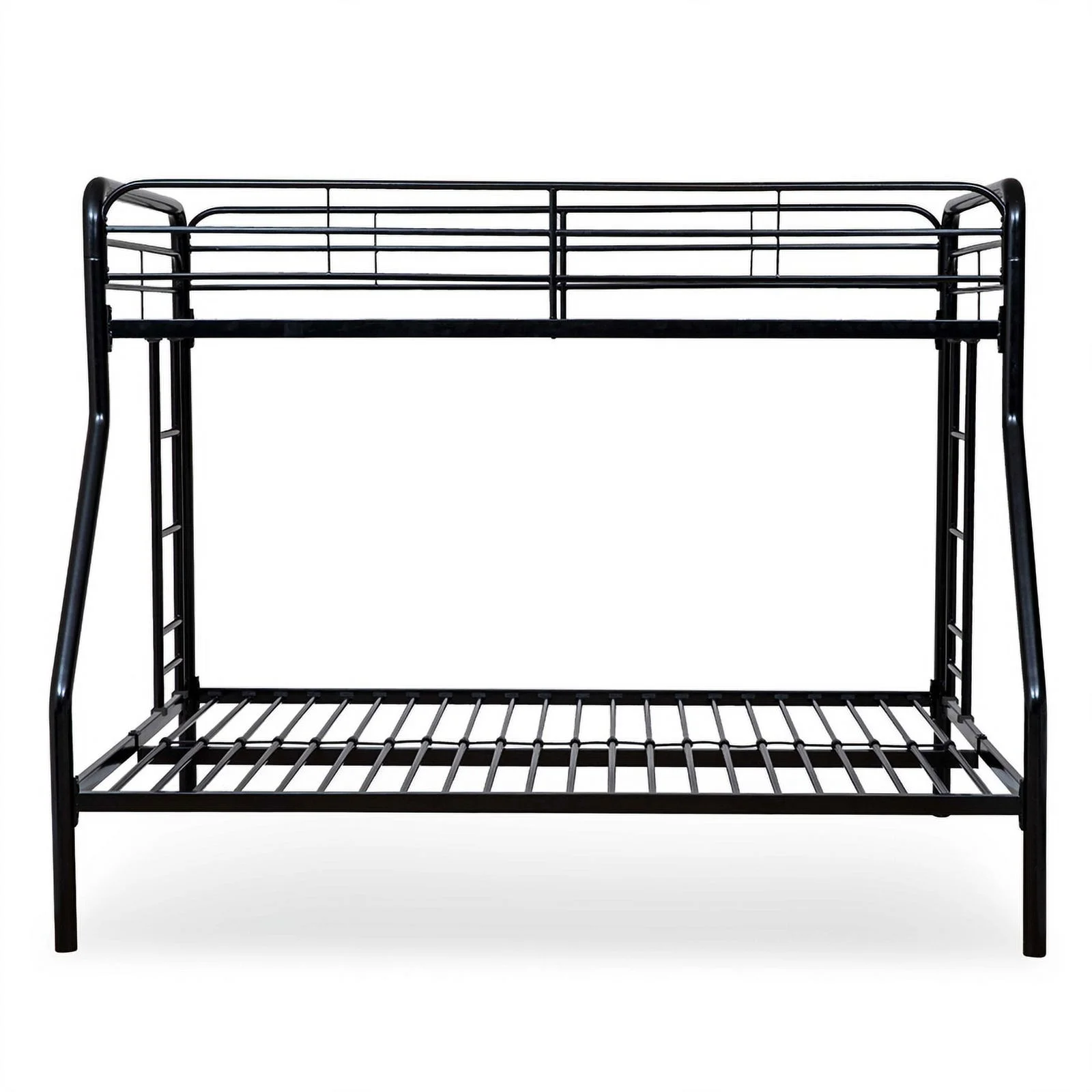 Better Home Products Twin over Full Metal Bunk Bed in Black Color