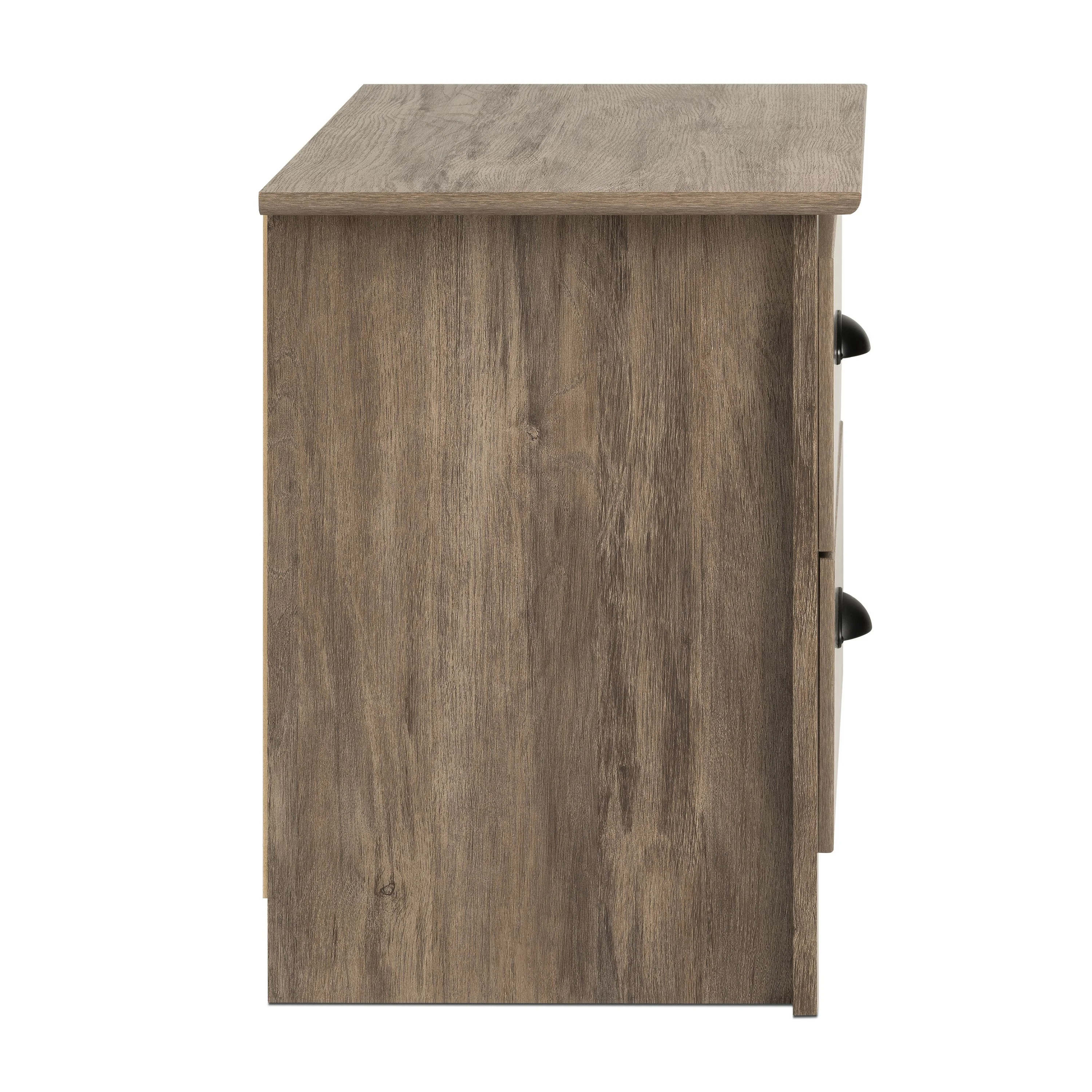 Prepac Salt Spring Coastal Bedroom Night Stand, 2-Drawer, Drifted Gray