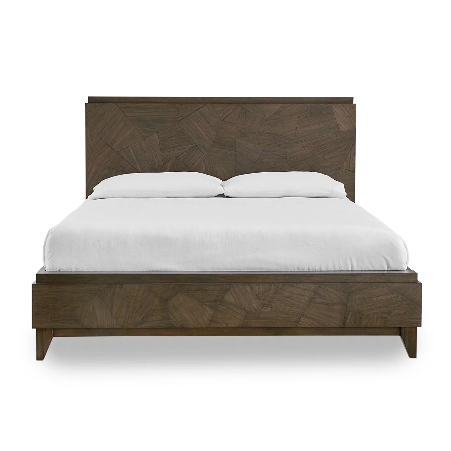 Modus Broderick 4PC King Panel Bedroom Set in Wild Oats Brown