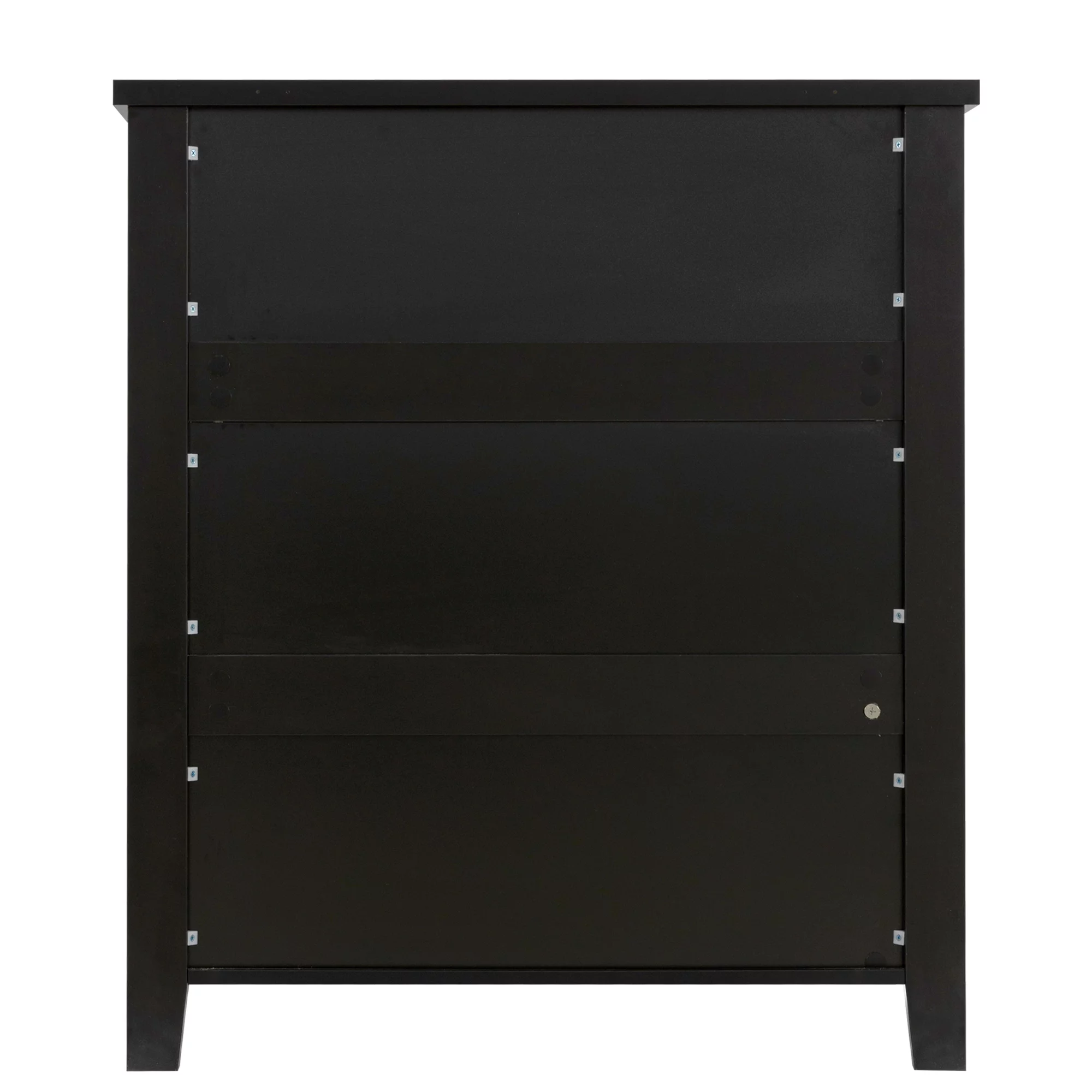 Black 6 Drawers Vertical Dresser,Wooden Chest of 6 Drawers for Bedroom