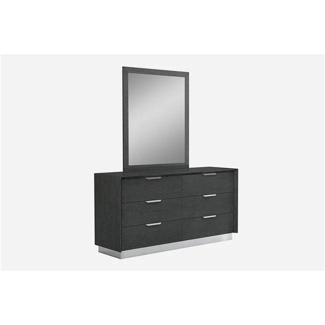 Whiteline Navi high gloss Black Dresser Double DR1354-BLK