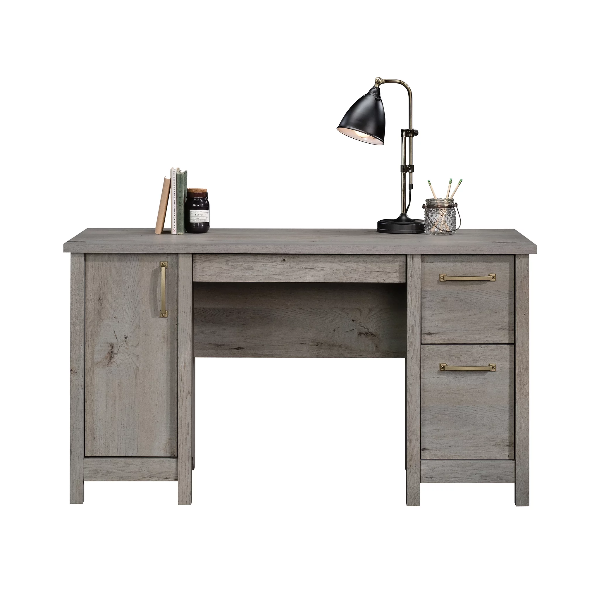 Sauder Cannery Bridge Computer Desk, Mystic Oak Finish