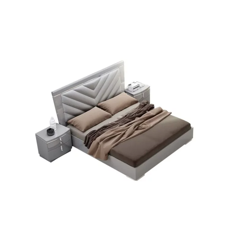 New York Premium 3-Piece Bedroom Set, Gray, Queen