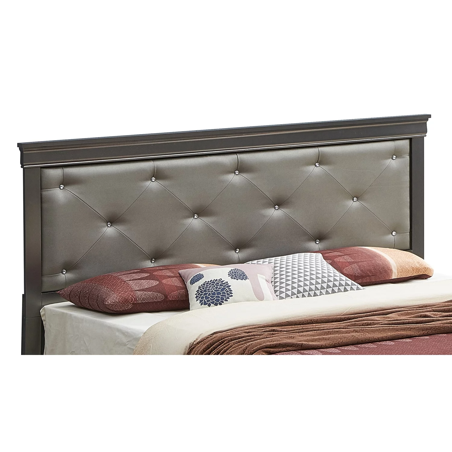 Maykoosh Lakefront Luxury G6502B-QB2 Queen Bed , Metalic Black