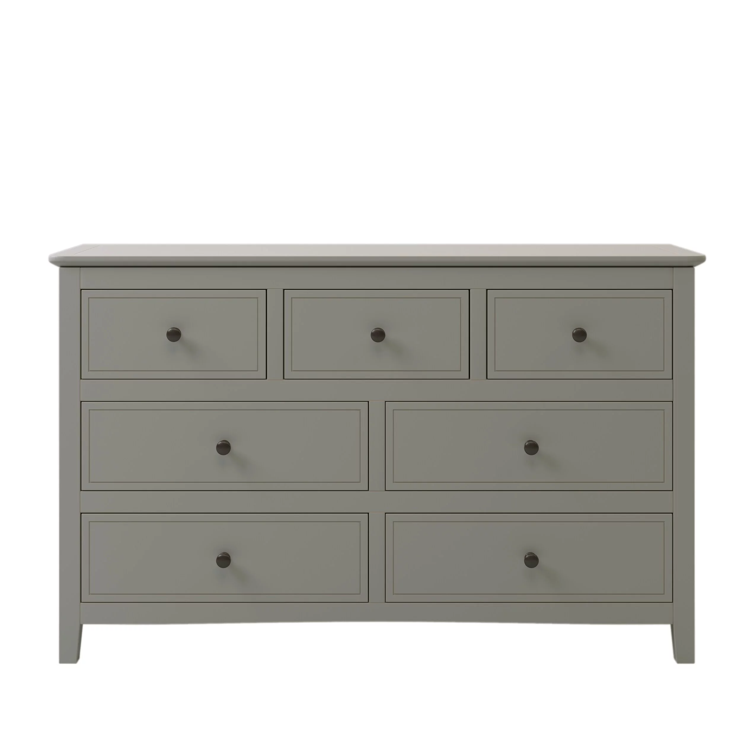 White High Gloss 6-Drawer Dresser