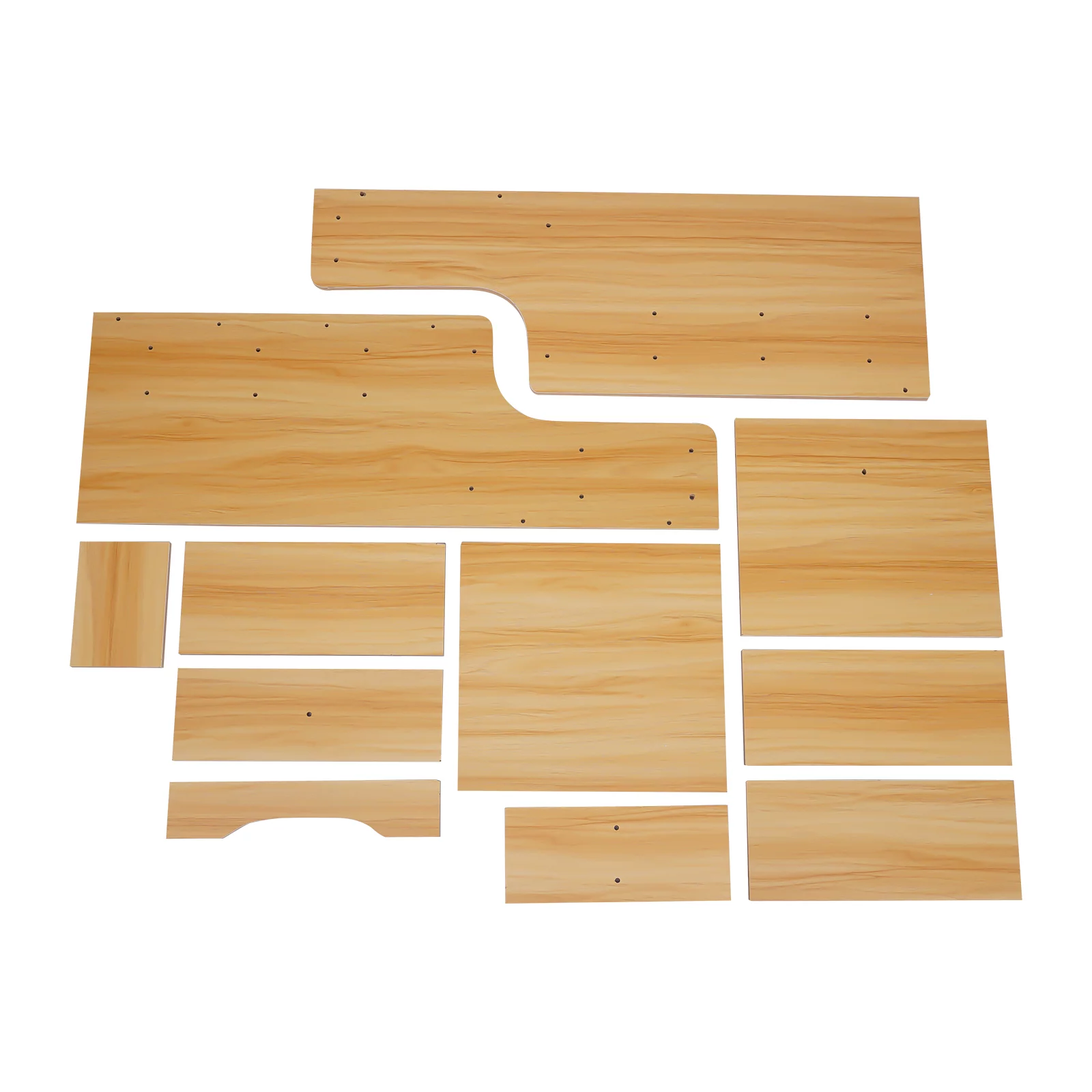 Loyalheartdy Nightstand 3 Drawers Open Storage Cabinet Tall Bedside Table Walnut MDF End Table Rectangular Side Stand