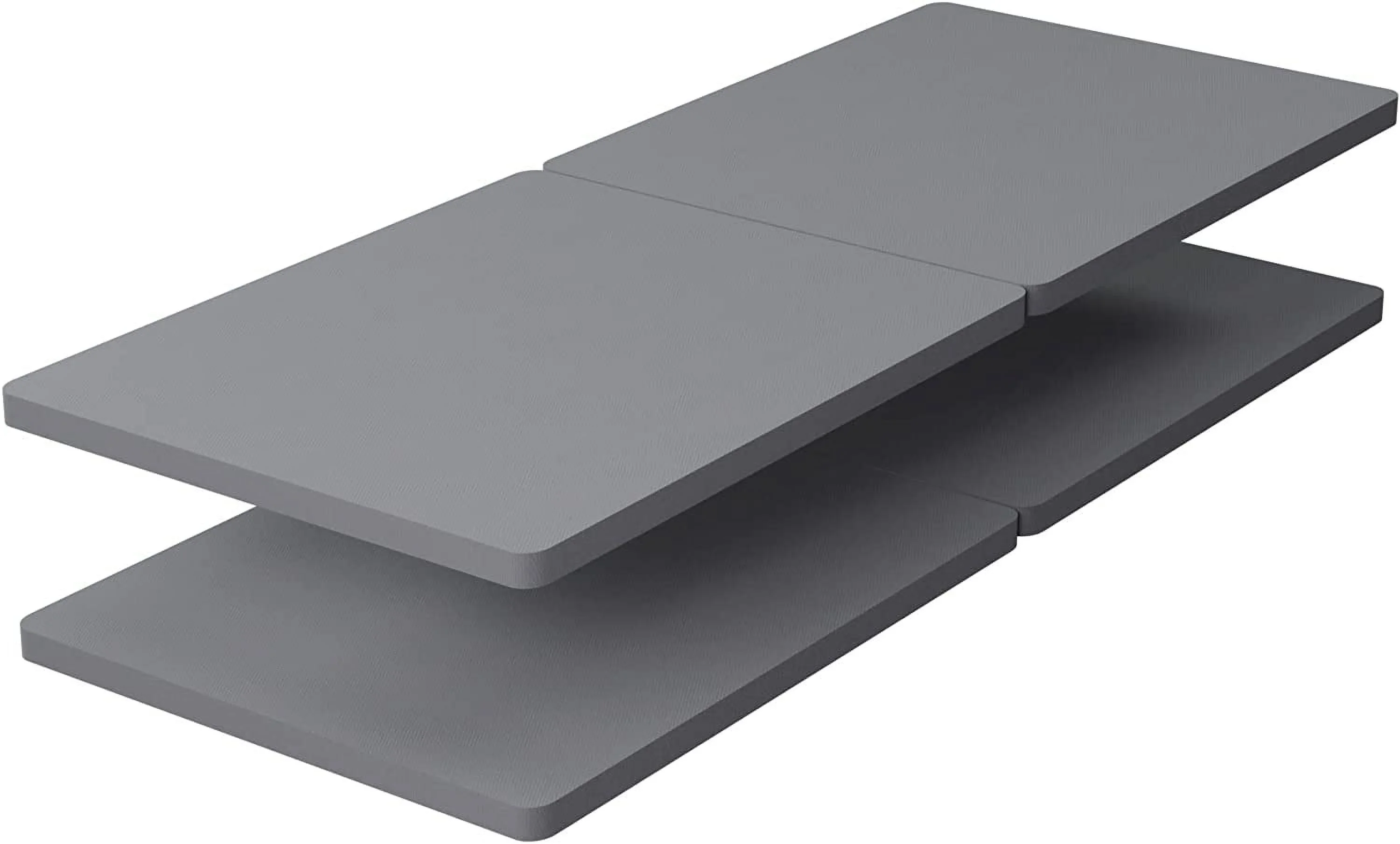 YGDU 2-Inch Wood Split Fully Assembled Bunkie Board for Mattress/Bed Support, Twin (Set of 2), Grey