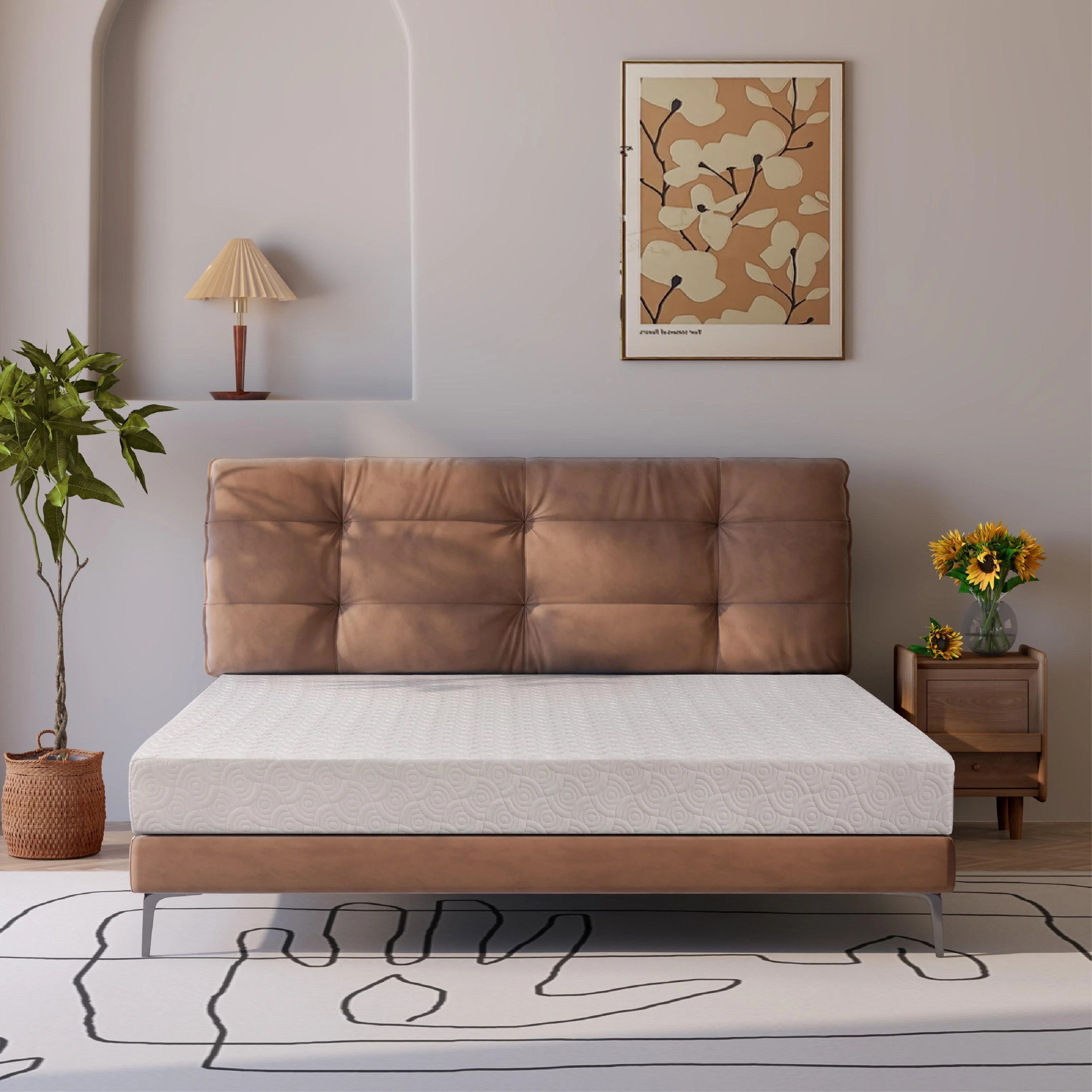 MLILY Ego 7 inch Full Size Memory Foam Mattress, Mattress in a box, Medium