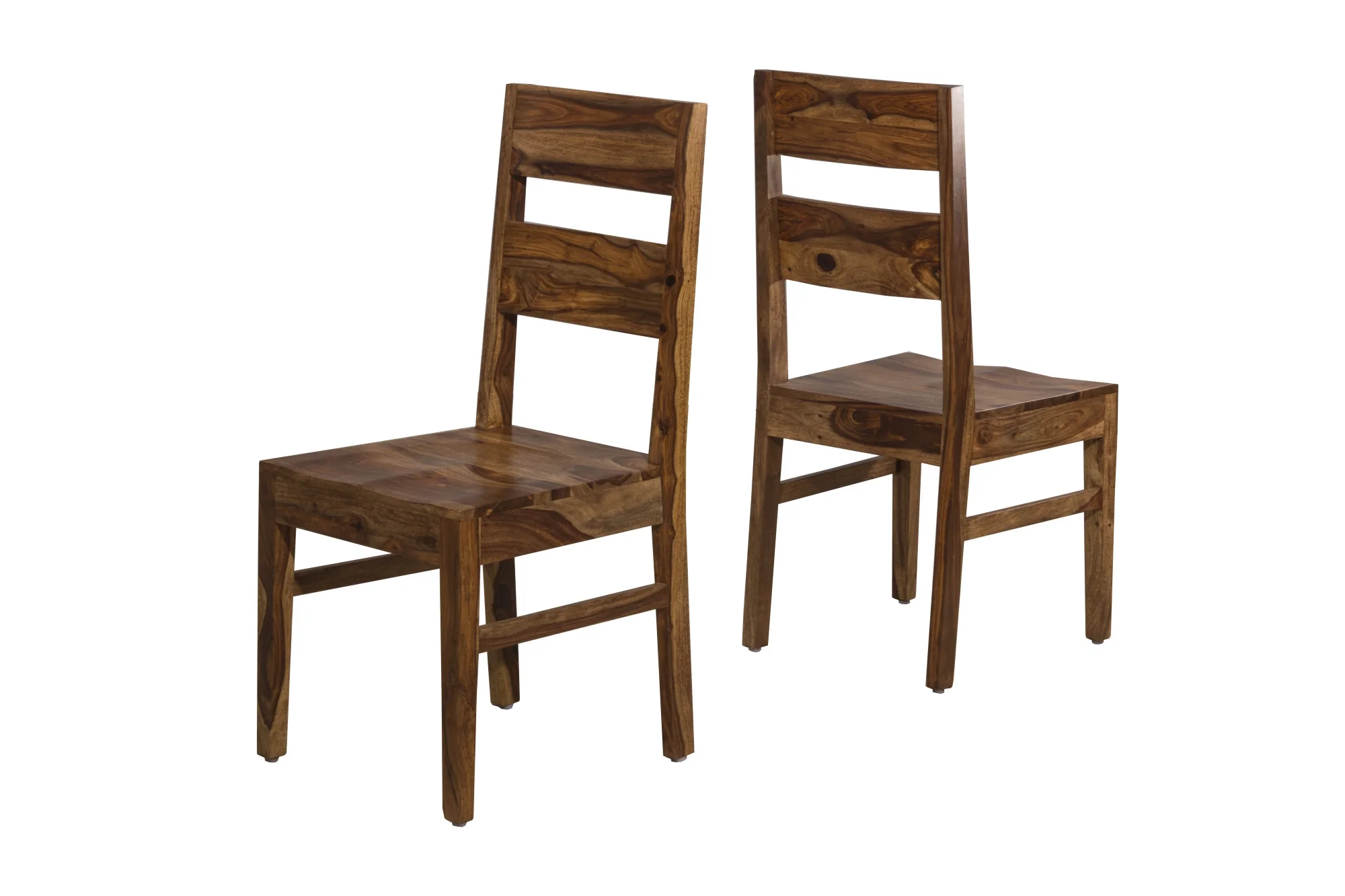 Hillsdale Furniture Emerson Wood Dining Chair Set of 2 Natural Gray Sheesham