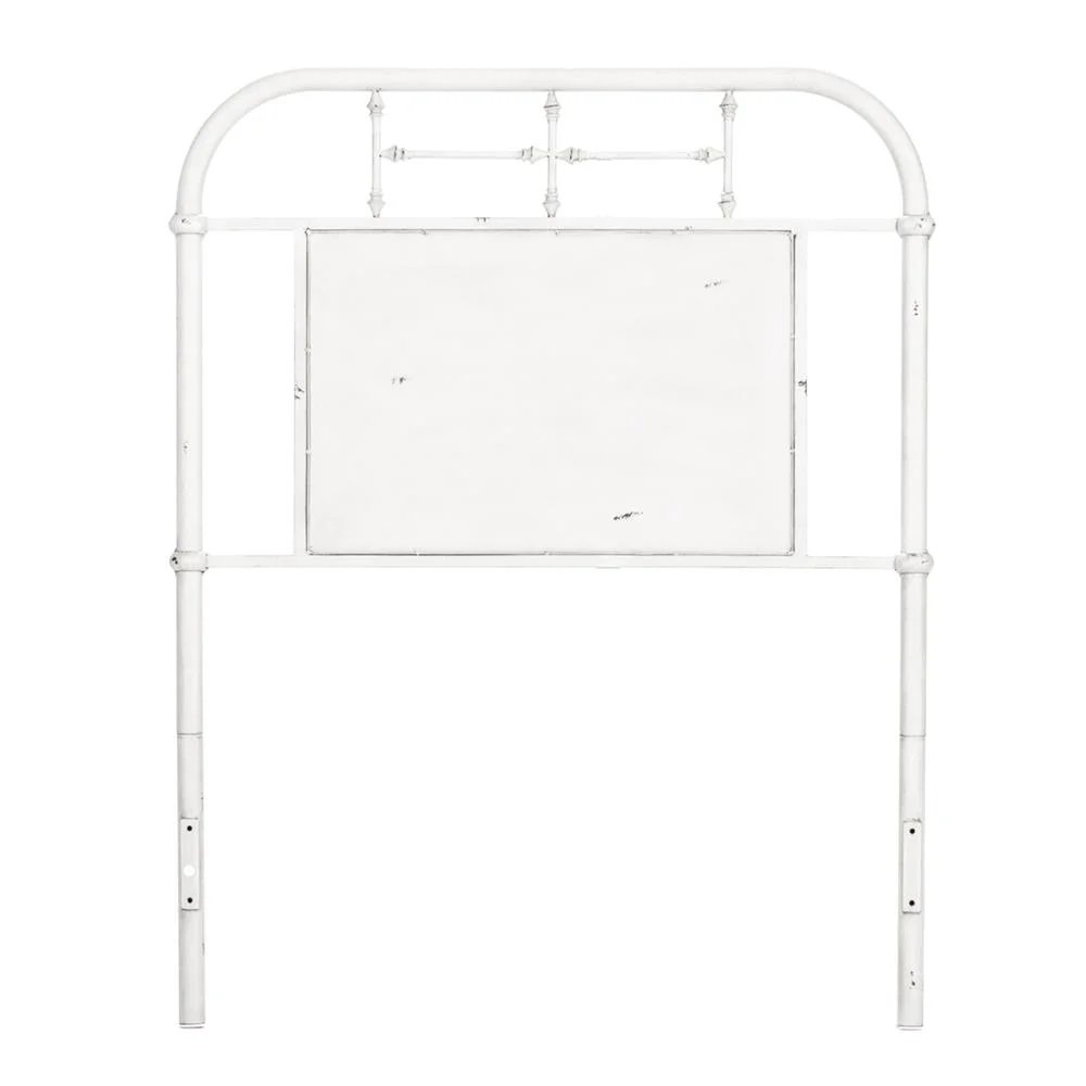 Liberty Furniture Vintage Series Twin Metal Headboard, W43 x D2 x H54, Antique White