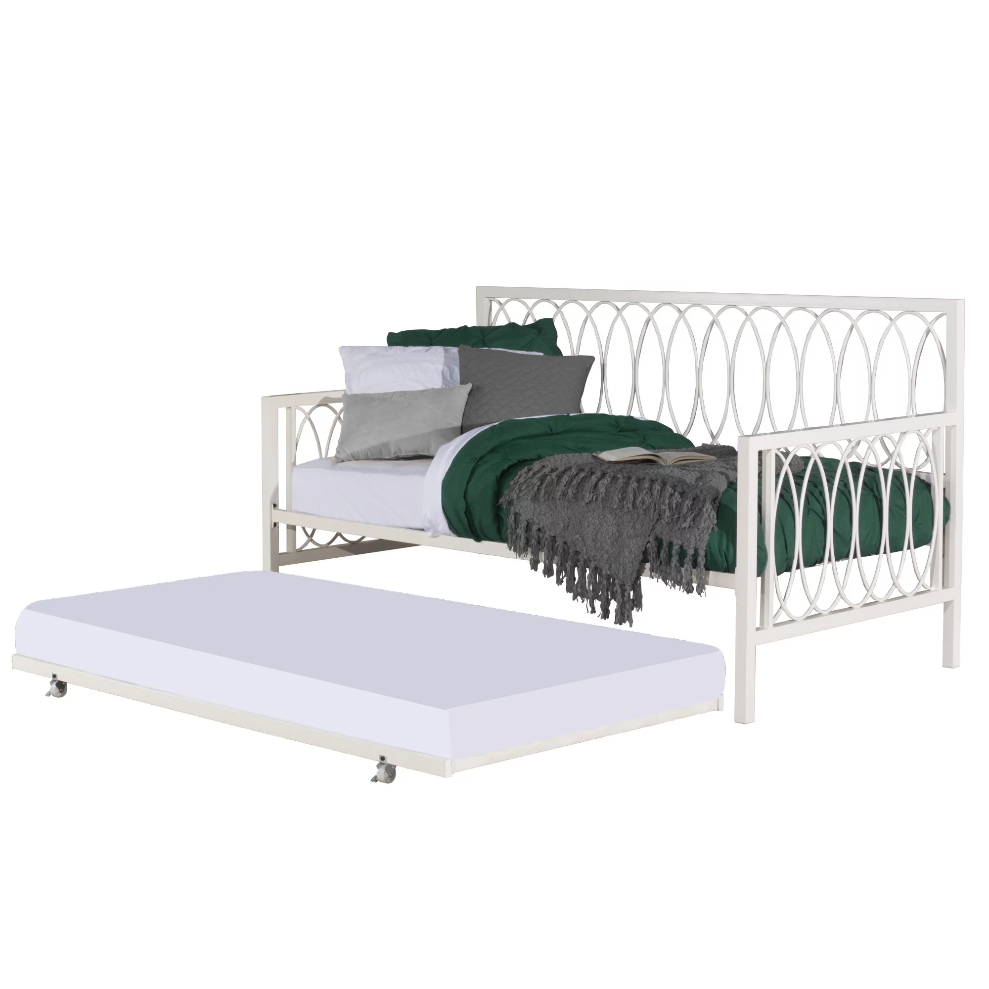 Hillsdale Furniture Naomi Twin Daybed with Trundle, White