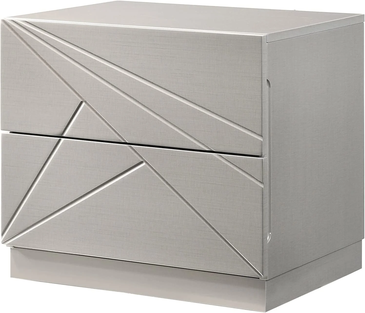 Florence Night Stand - White & Taupe