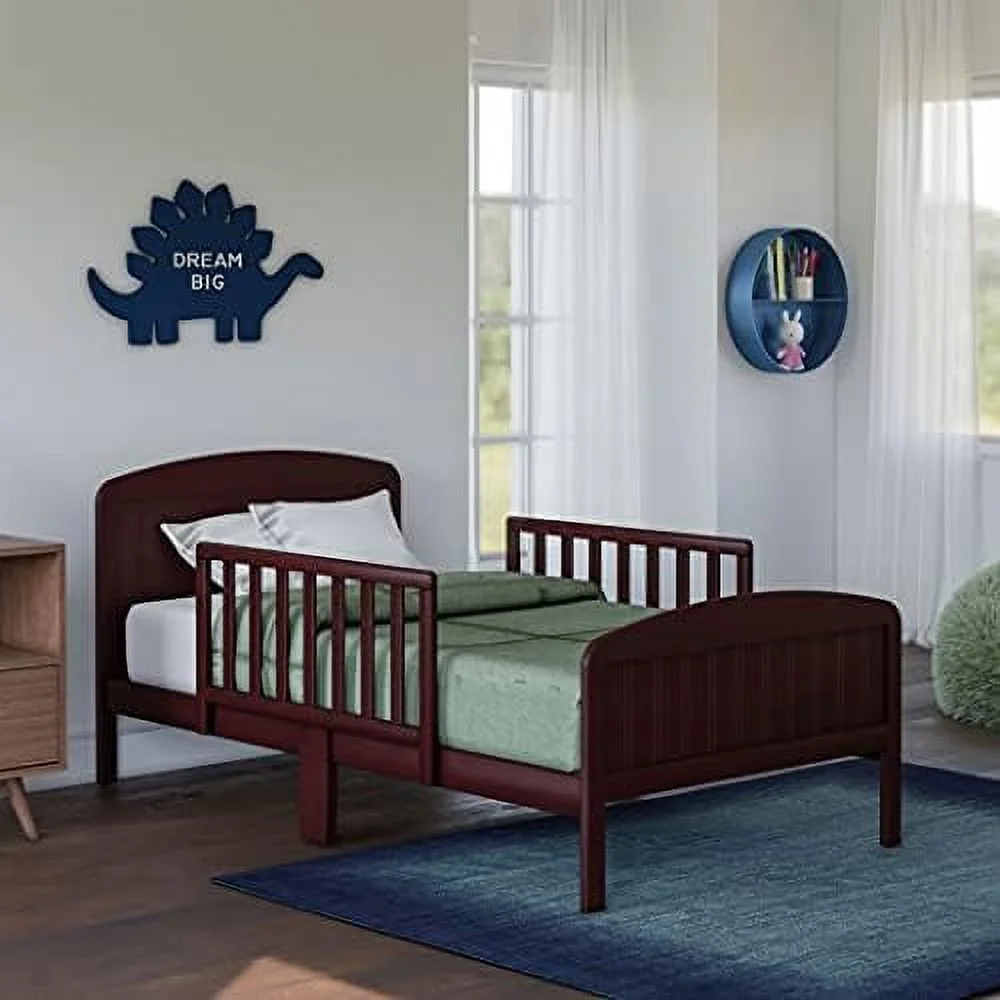 xrboomlife Harrisburg Toddler Bed - Modern Design Toddler Bed for Children Solid Wood Construction for Bedroom Classic Design for Any Decor - by BK (Clay)