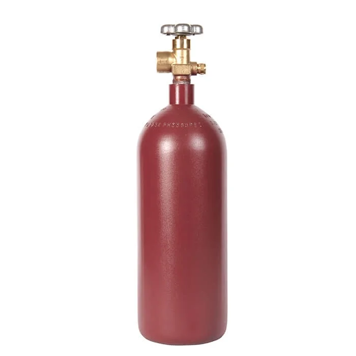 New 20 Cu Ft Steel Nitrogen Cylinder with CGA580 Valve Industrial DOT Approved