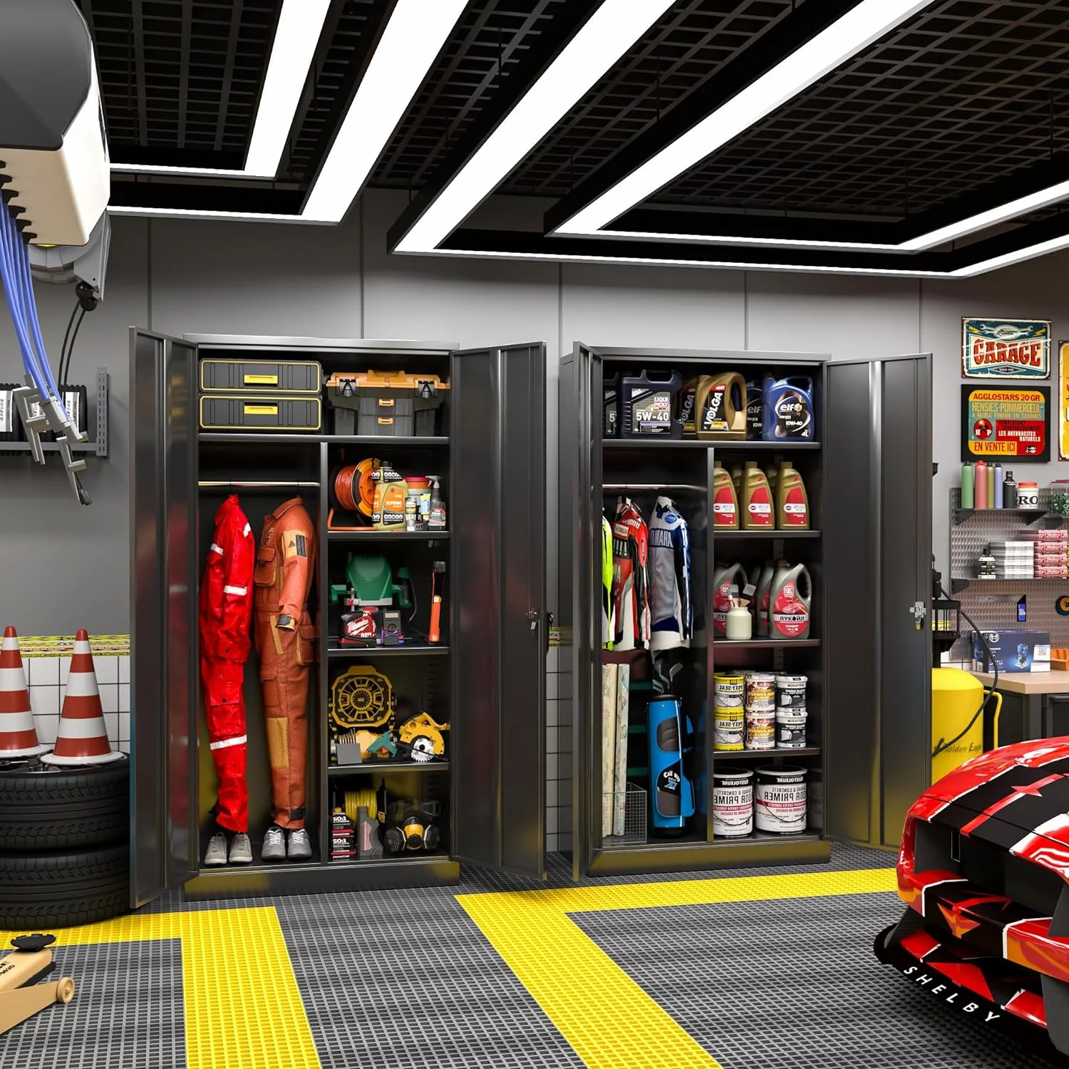 Metal Storage Cabinets Locker, 72