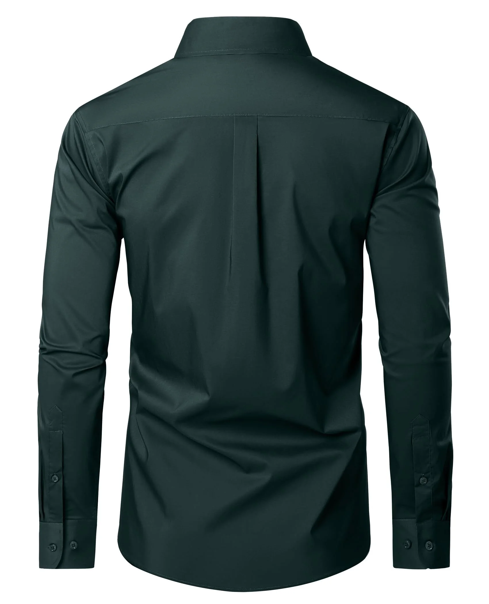 Alimens & Gentle Long Sleeve Cotton Dress Shirts for Men Button Down Shirt Regular Fit