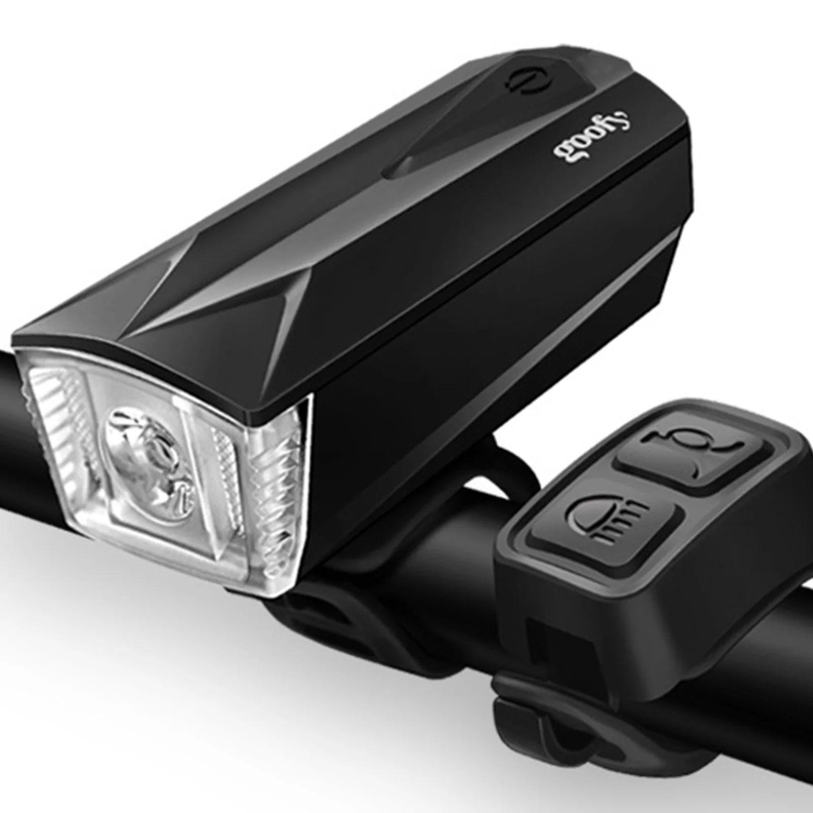 Goofy Bike Light with Horn USB Rechargeable LED Front Light Headlight Lamp for Night Riding Cycling Illuminate Your and Stay Heard