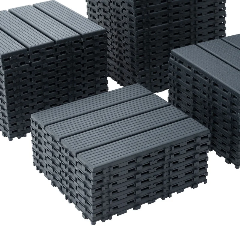 Aukfa 44 Pack Interlocking Deck Tiles, 12
