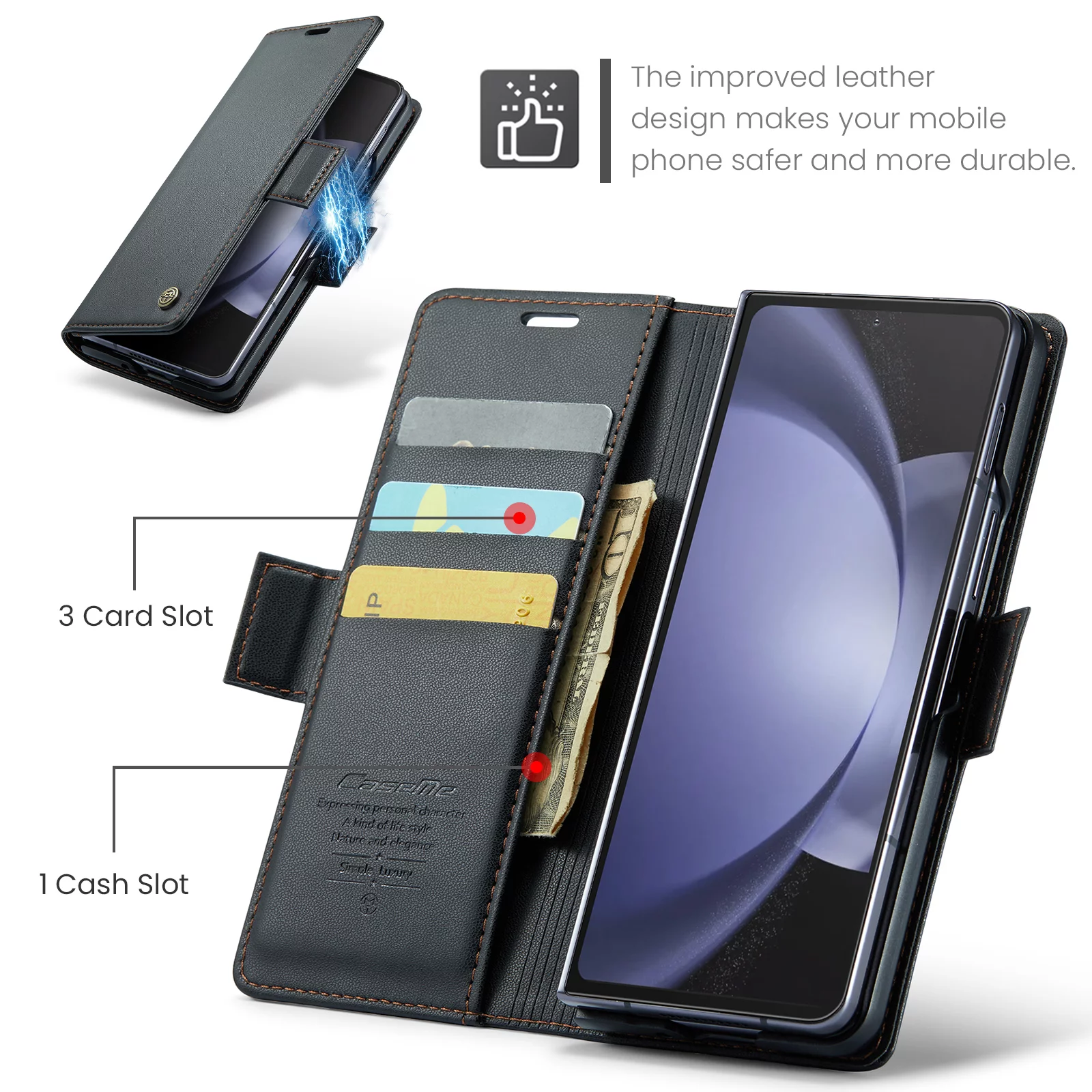SaniMore Case for Samsung Galaxy Z Fold 5 (7.6
